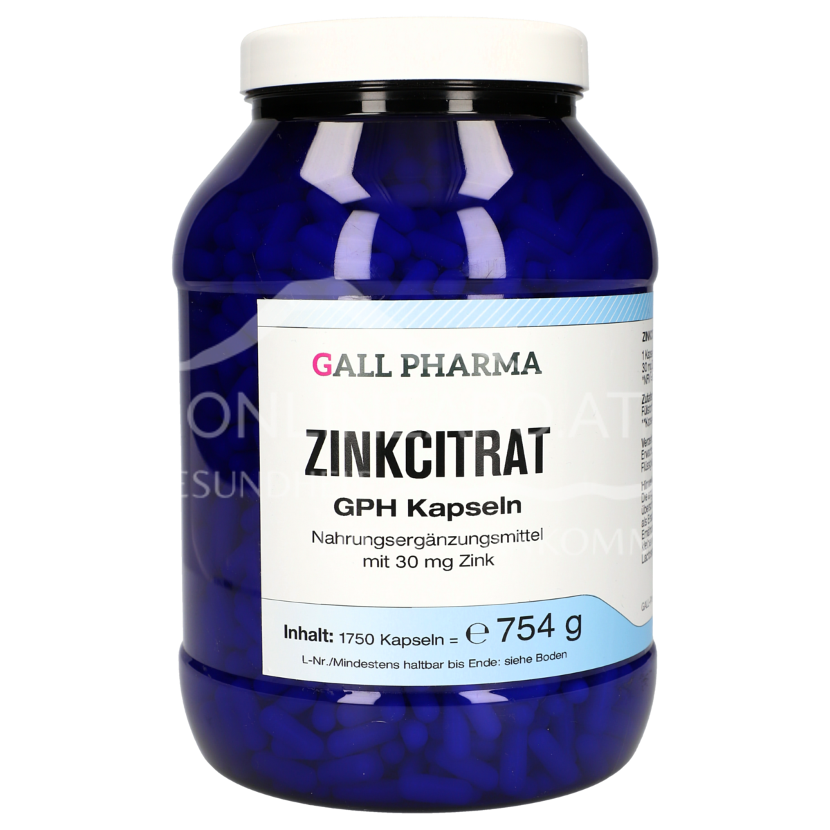 Gall Pharma Zinkcitrat Kapseln (30 mg Zink)