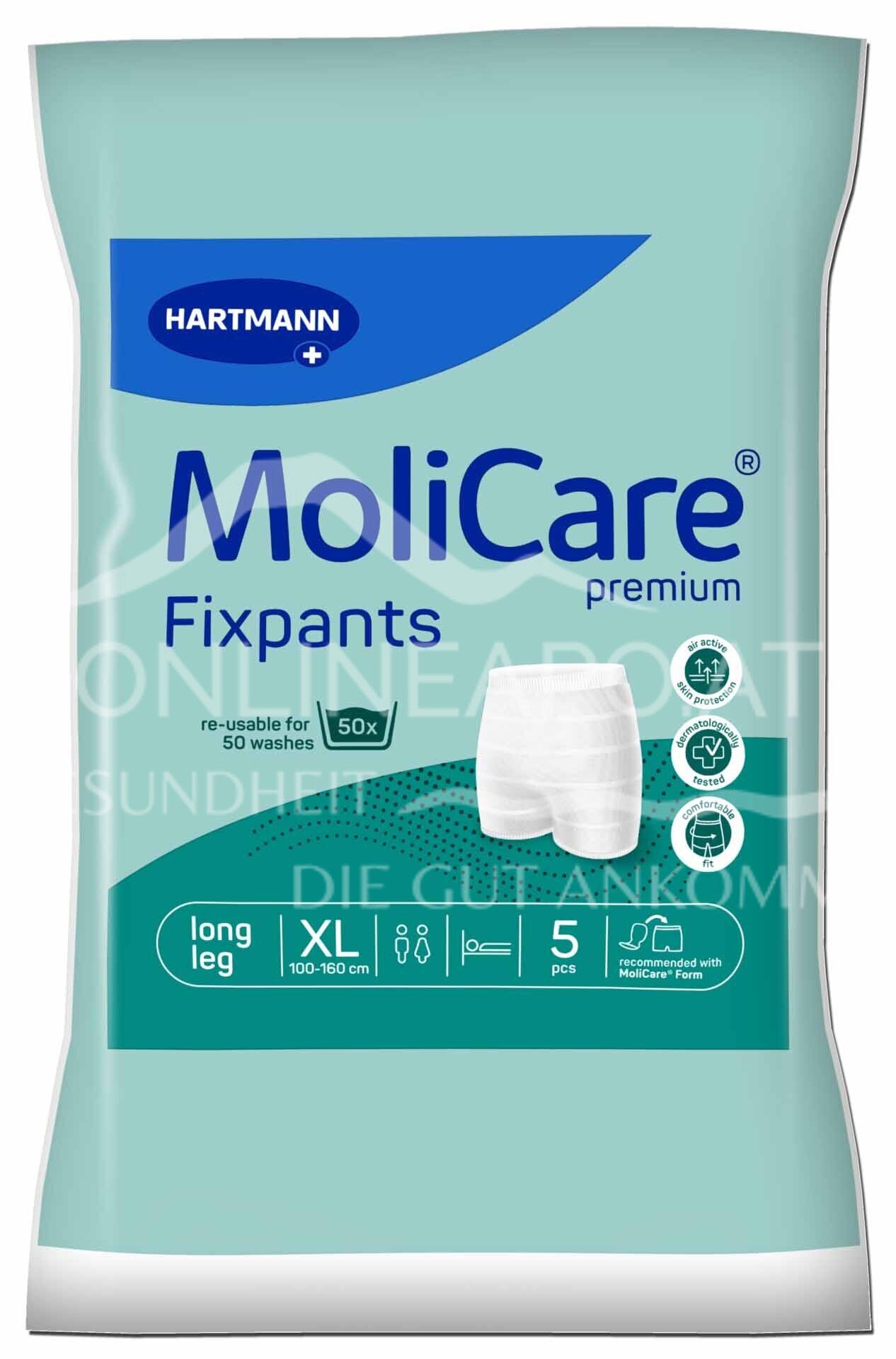 MoliCare® Premium Fixpants Long Leg - Green fixation trousers - Size XL