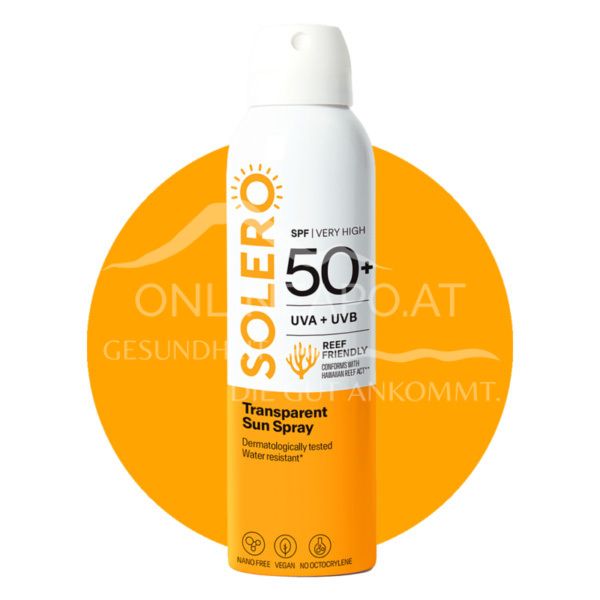 SOLERO SPF50+ Transparentes Sonnenspray