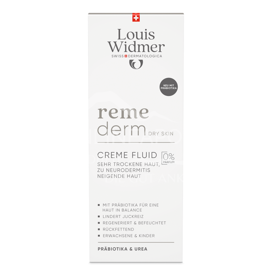 Louis Widmer remederm Dry Skin Cream Fluid - without perfume