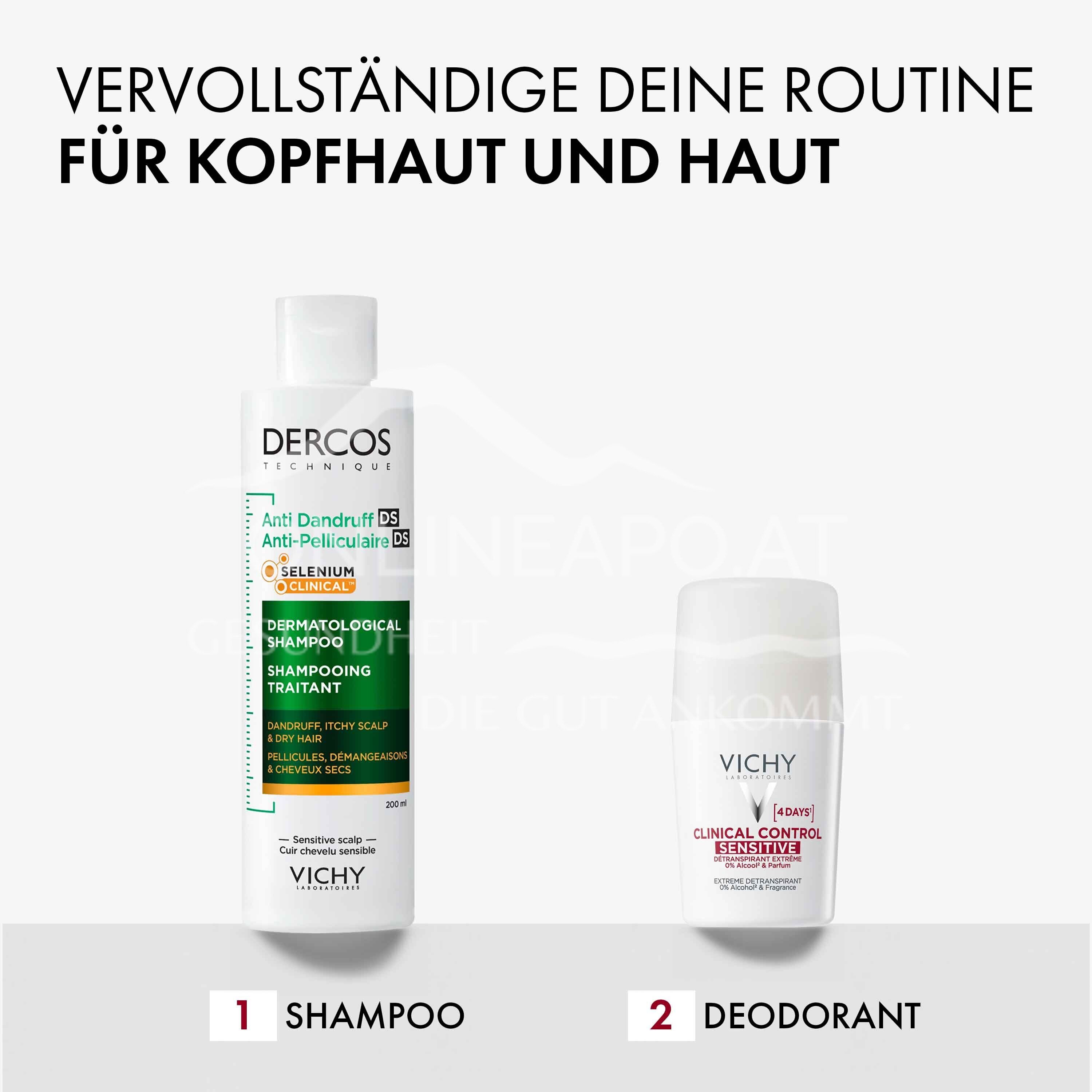 Vichy Clinical Control Sensitiv Antitranspirant Roll-On Deodorant