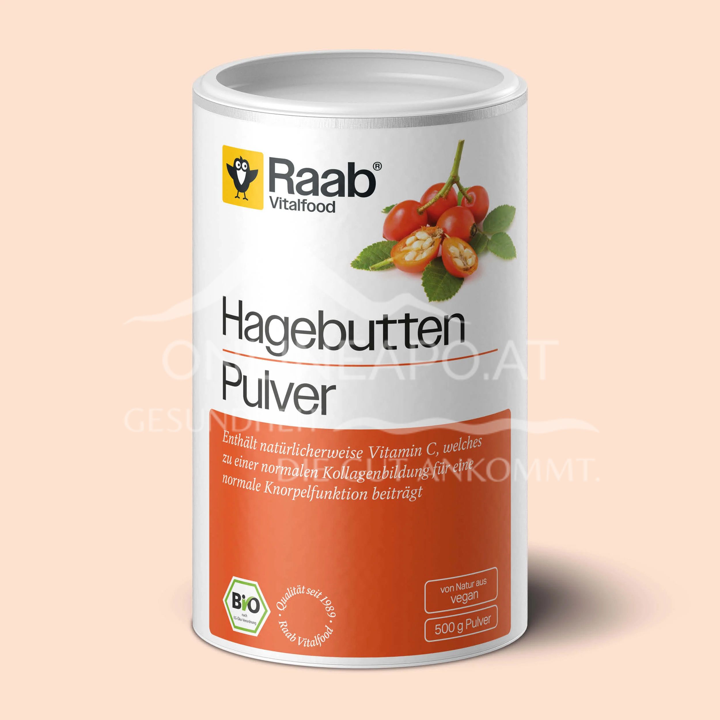 Raab® Vitalfood Bio Hagebutte Pulver