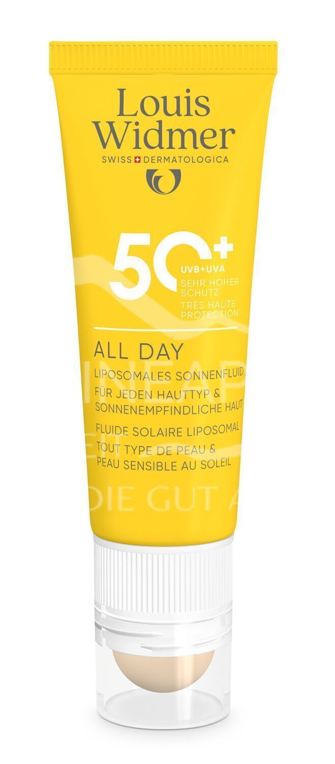 Louis Widmer suncare All Day 50+ mit Lippenpflege Stift 50+ - leicht parfümiert