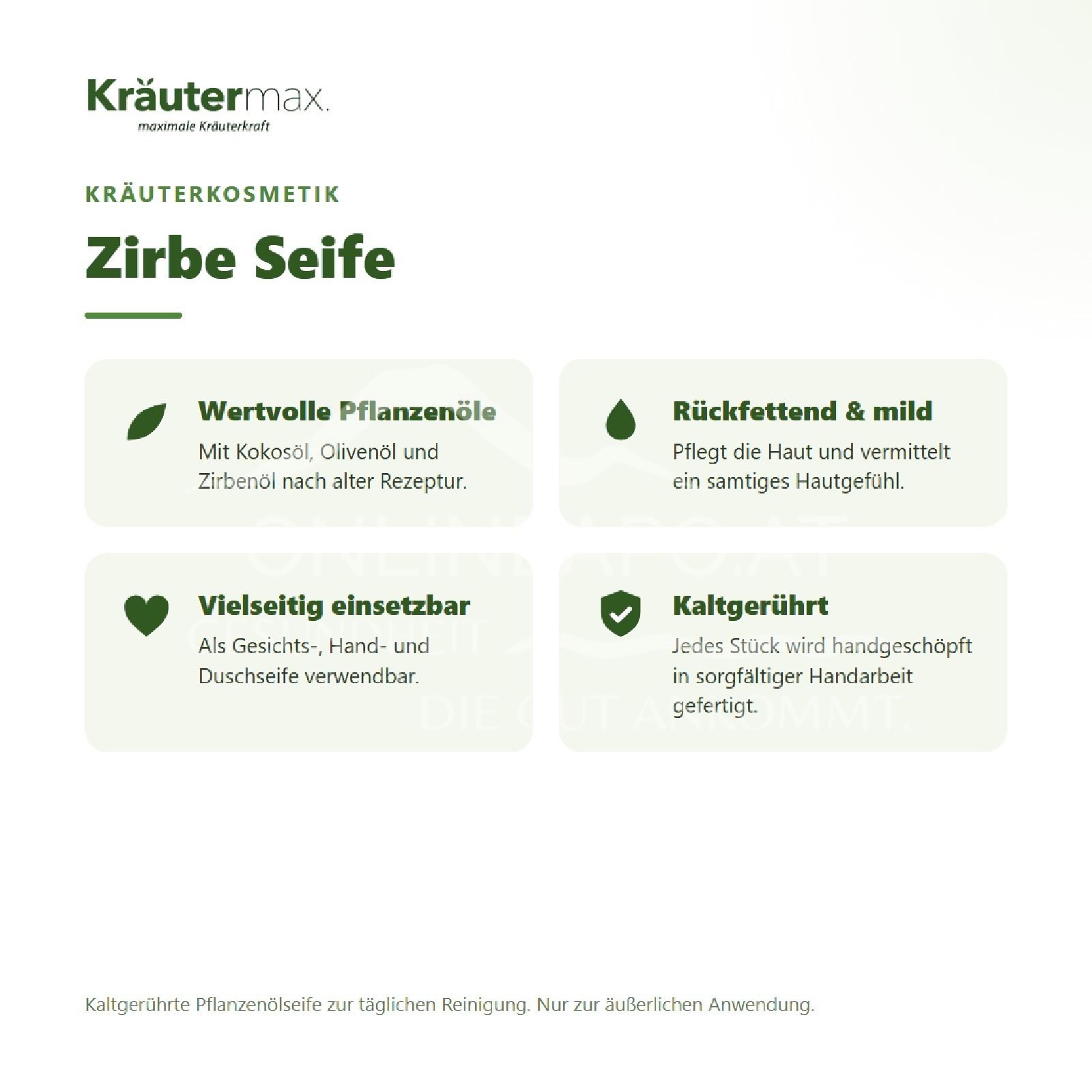 Kräutermax Zirbe Seife