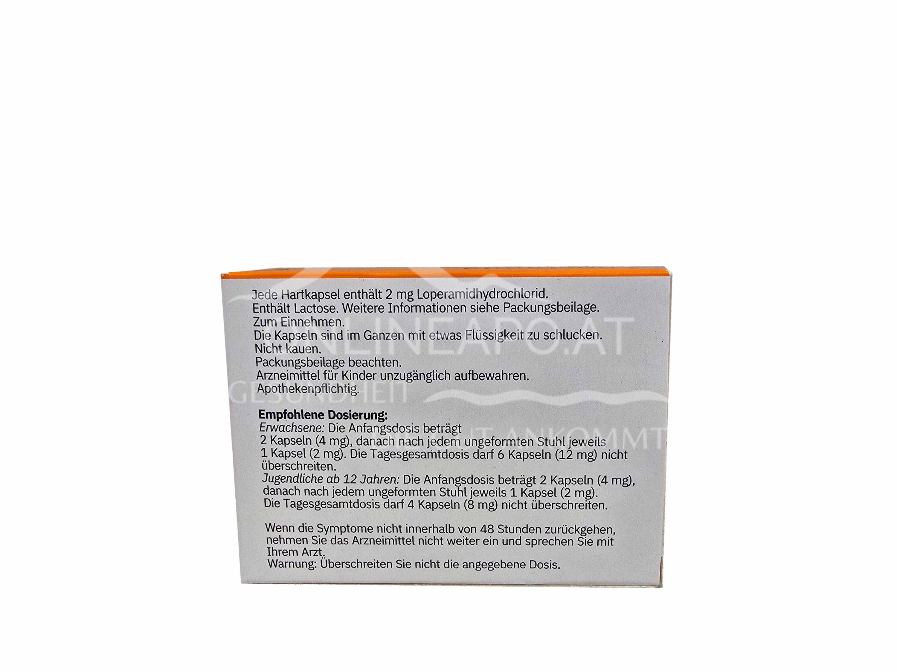 Loperamide Grindeks 2 mg hard capsules