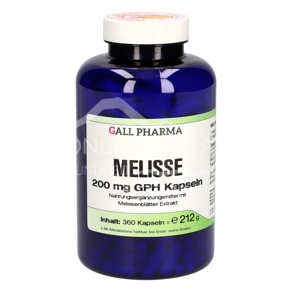 Gall Pharma Melisse 200 mg Kapseln