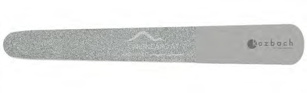 Kozbach Pharma 5515R Diamond cuticle file coarse/fine, 15cm, stainless steel