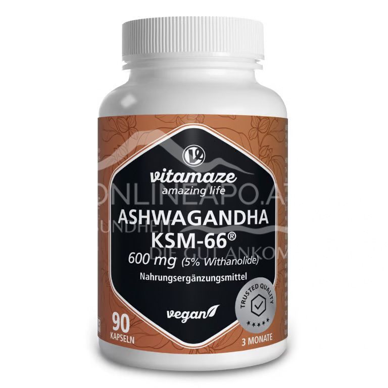 Vitamaze Ashwagandha 600 mg KSM-66® Kapseln