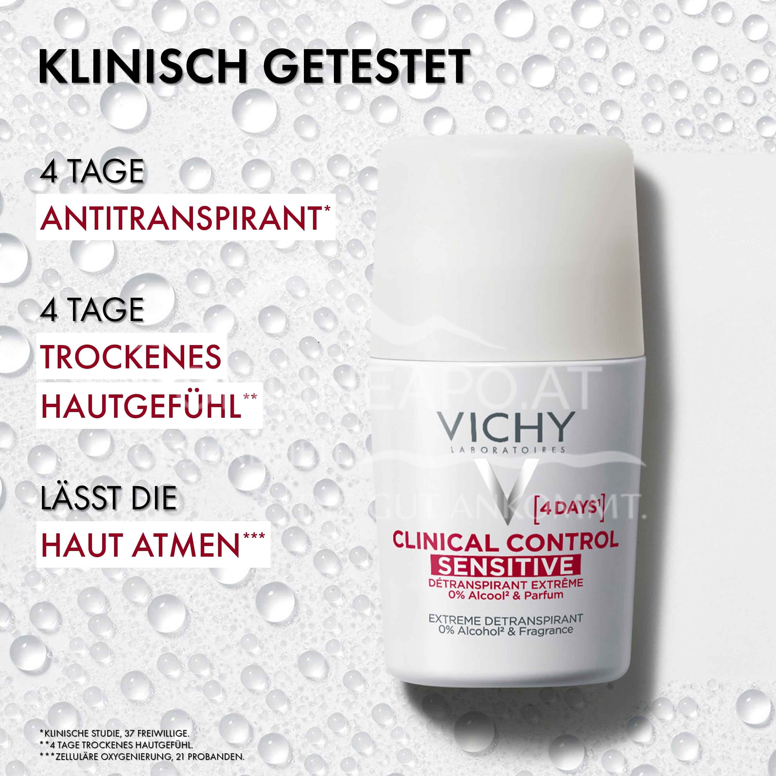 Vichy Clinical Control Sensitiv Antitranspirant Roll-On Deodorant