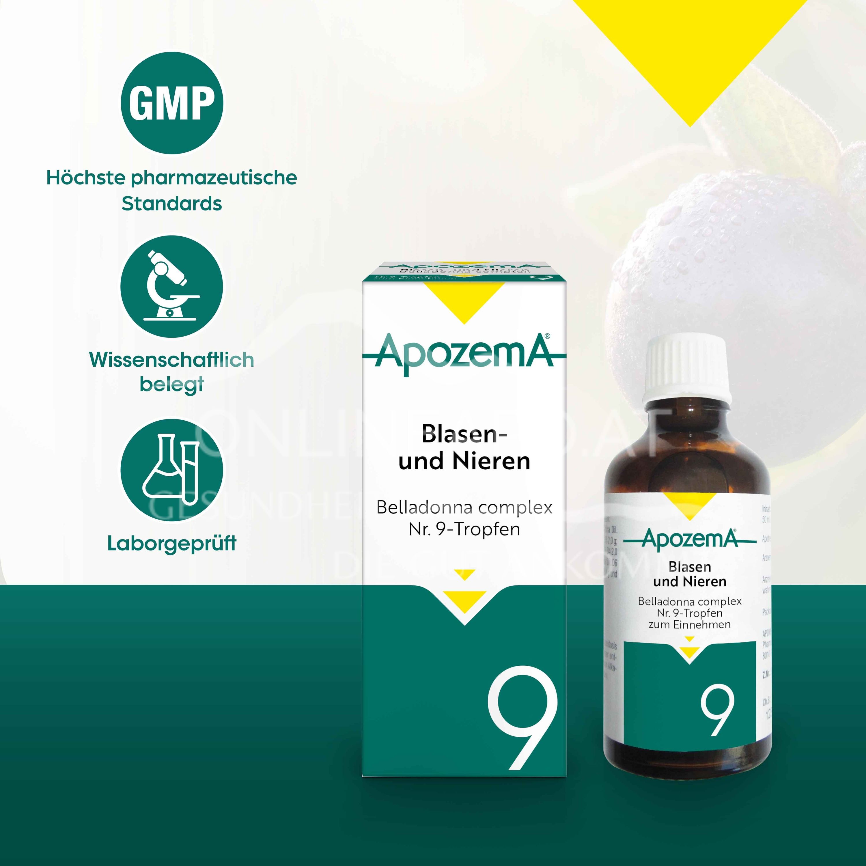 Apozema® Bladder and Kidney Belladonna complex No. 9 drops for oral use