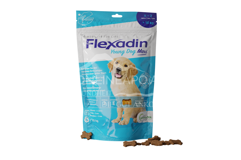 Vetoquinol Flexadin Young Dog Maxi Chews für Hunde ab 10 kg