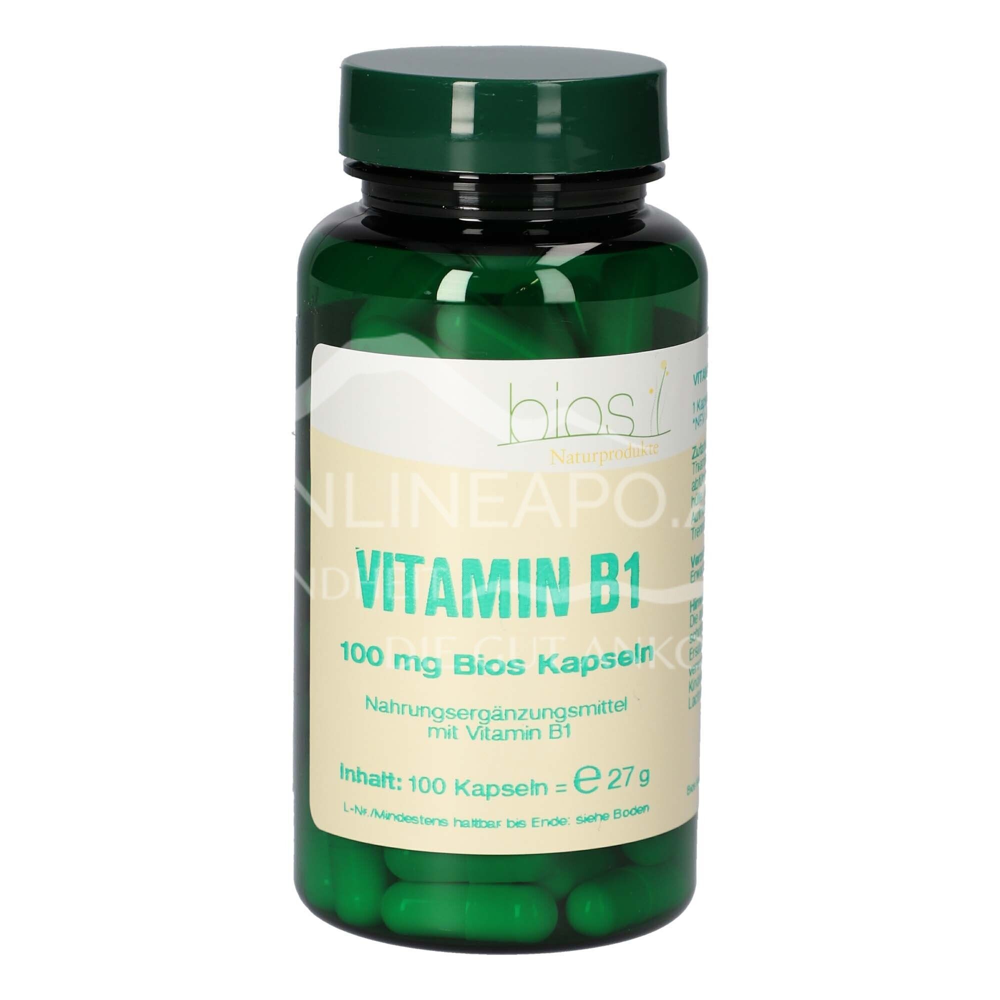 Bios Vitamin B1 100 mg capsules