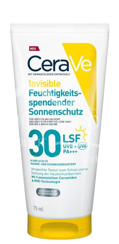 CeraVe Invisible Feuchtigkeitsspendender Sonnenschutz LSF 30