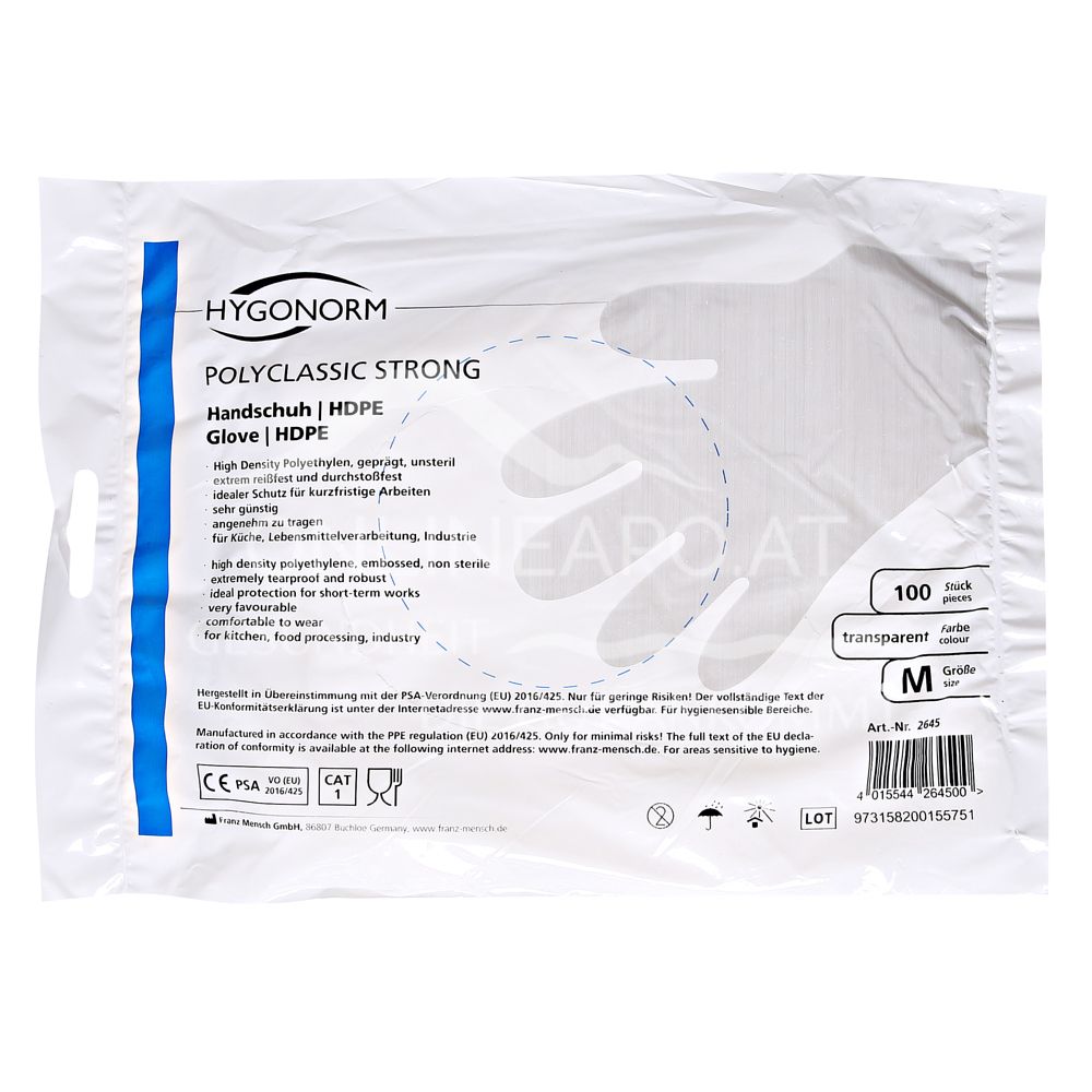 HDPE Einweghandschuhe “Polyclassic Strong”