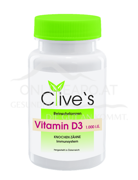 Clive`s Vitamin D3 1.000 i.E. Kapseln