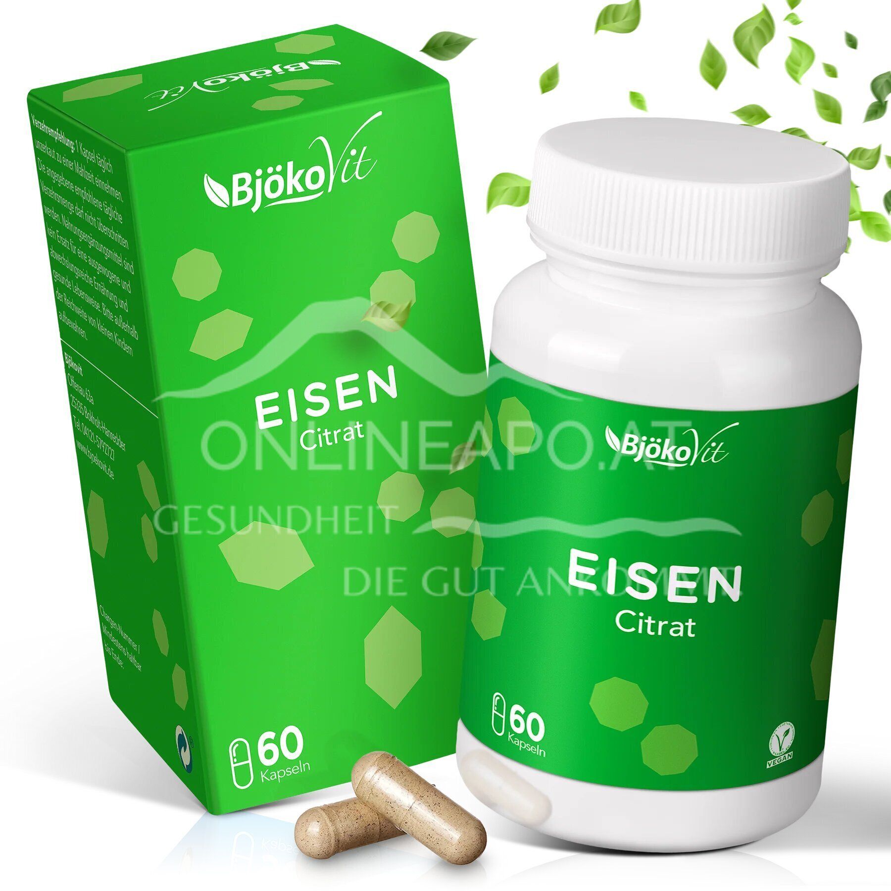 BjökoVit Eisen Citrat Kapseln vegan