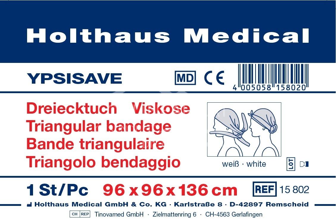 Holthaus Medical YPSISAVE Dreiecktuch Viskose 96 x 96 x 136 cm