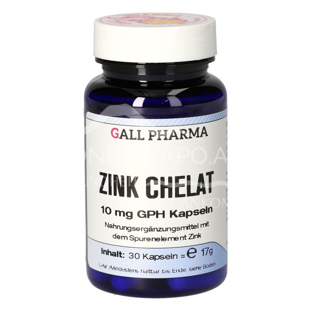 Gall Pharma Zinc Chelate 10 mg capsules