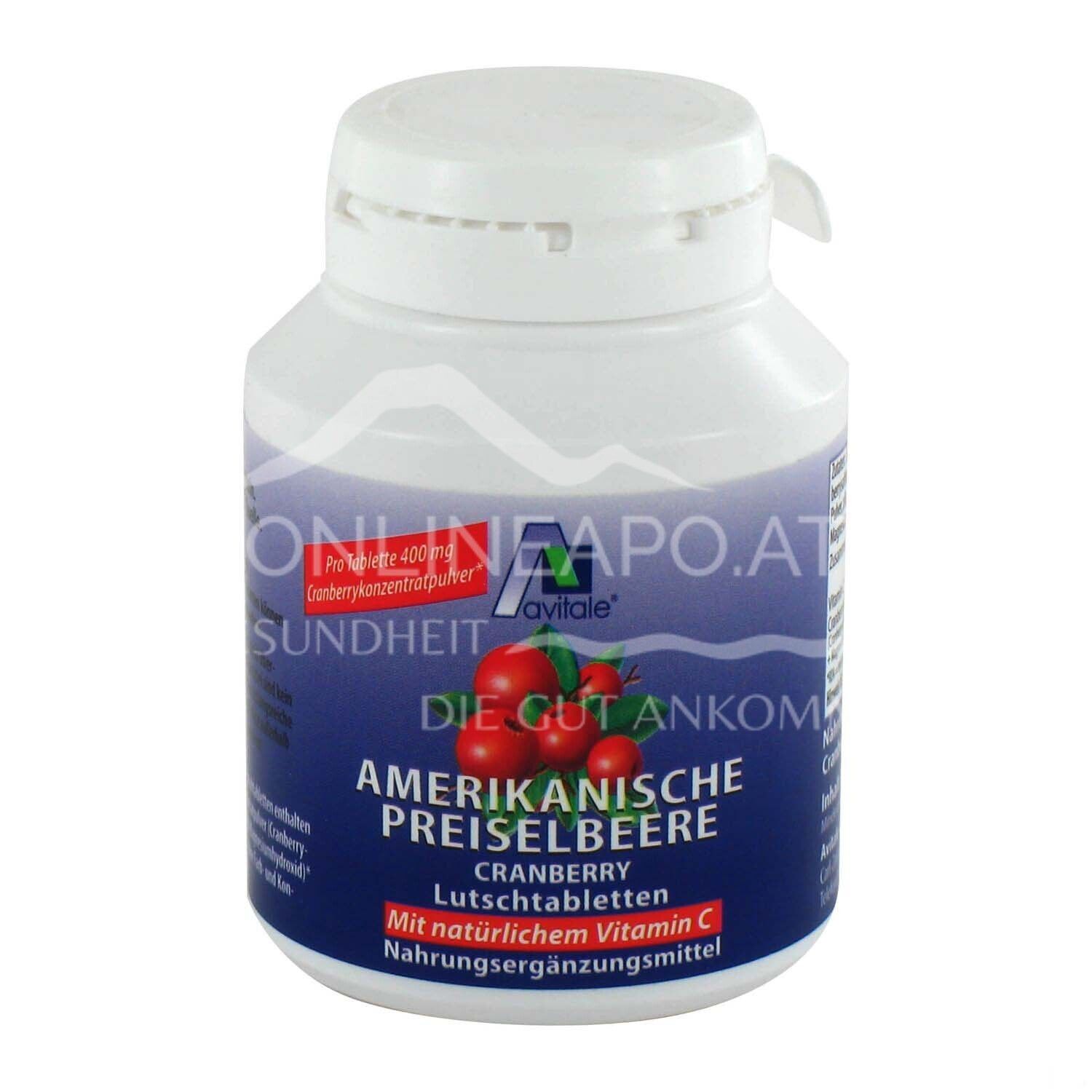 Avitale Amerikanische Preiselbeere Lutschtabletten