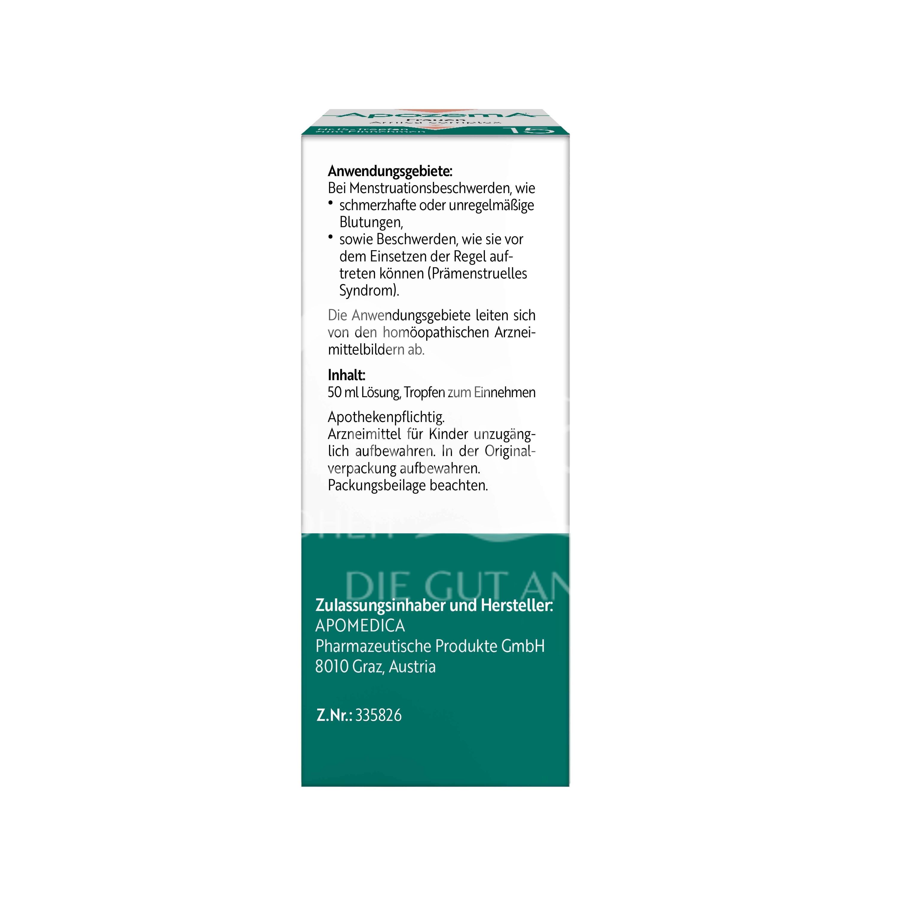 Apozema® Women Secale cornutum complex No. 15 drops for oral use