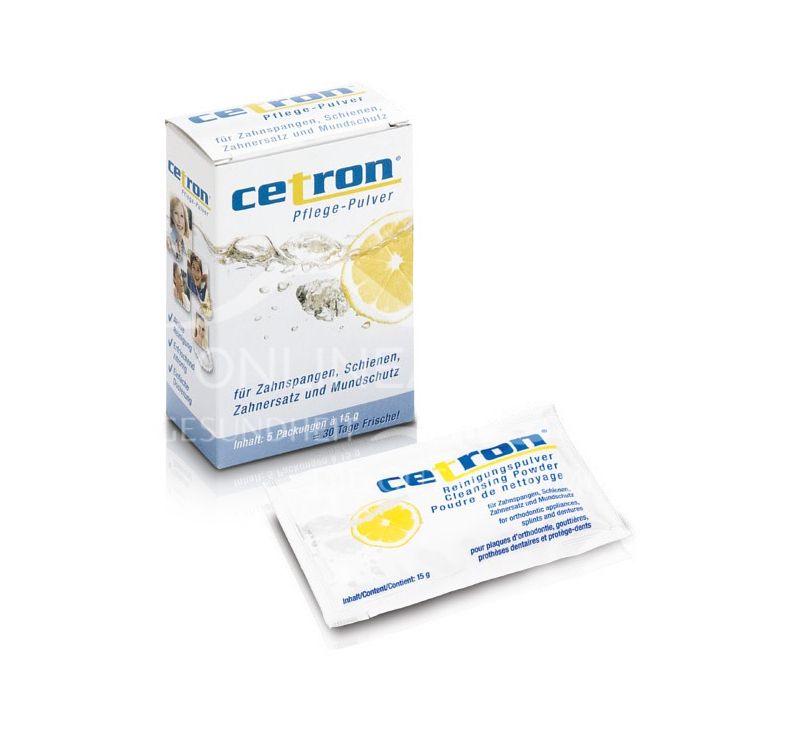 Cetron® Reinigungspulver für Zahnspangen 5 x 15 g