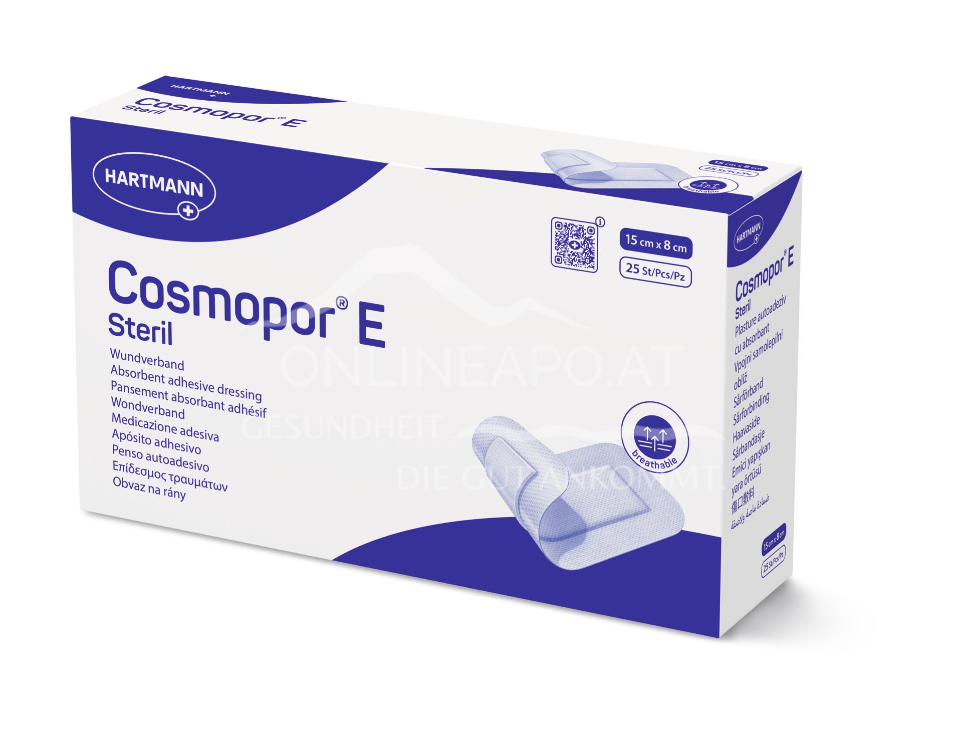 Cosmopor® E self-adhesive wound dressing sterile, 8 x 15 cm