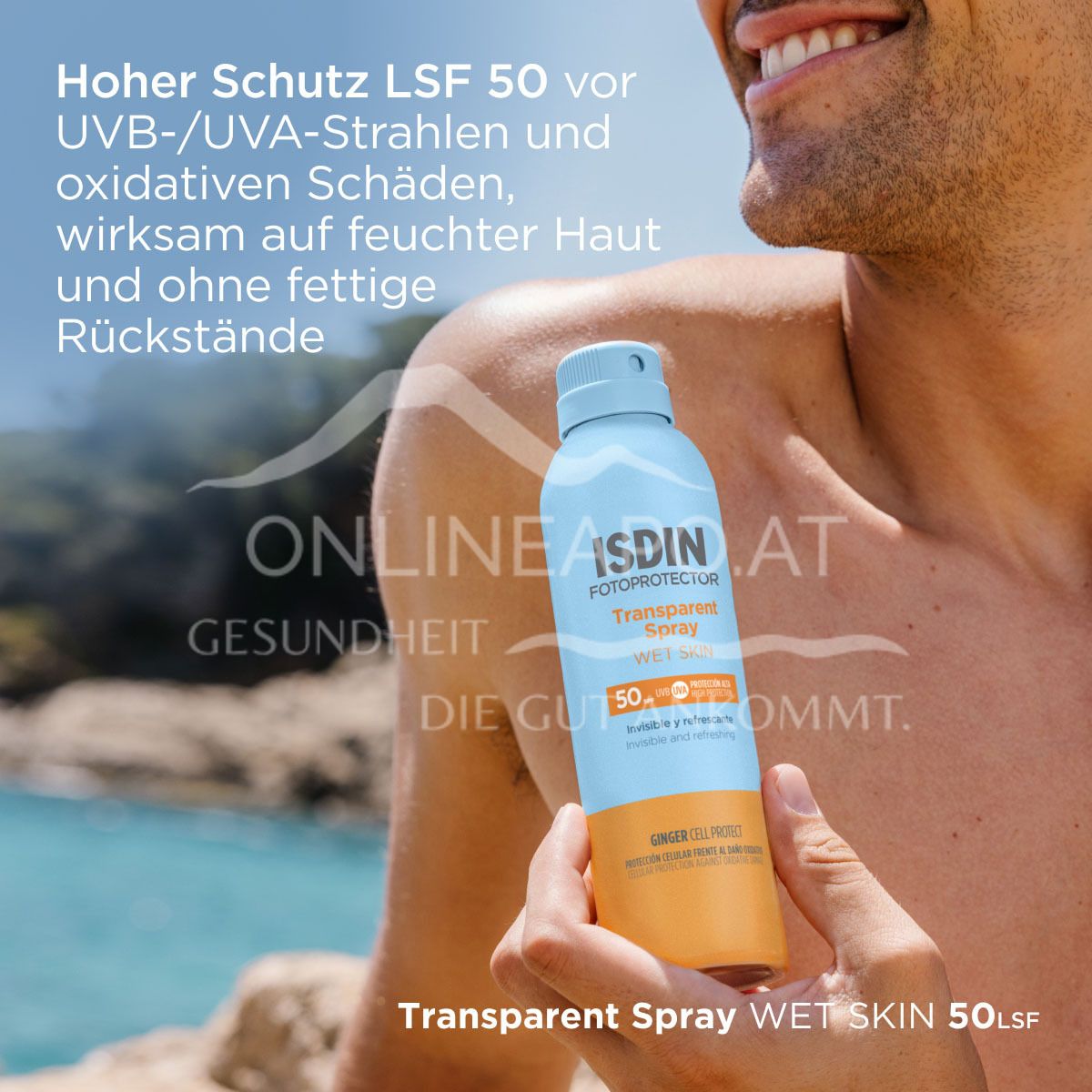 ISDIN Fotoprotector Transparent Spray for Wet Skin SPF 50