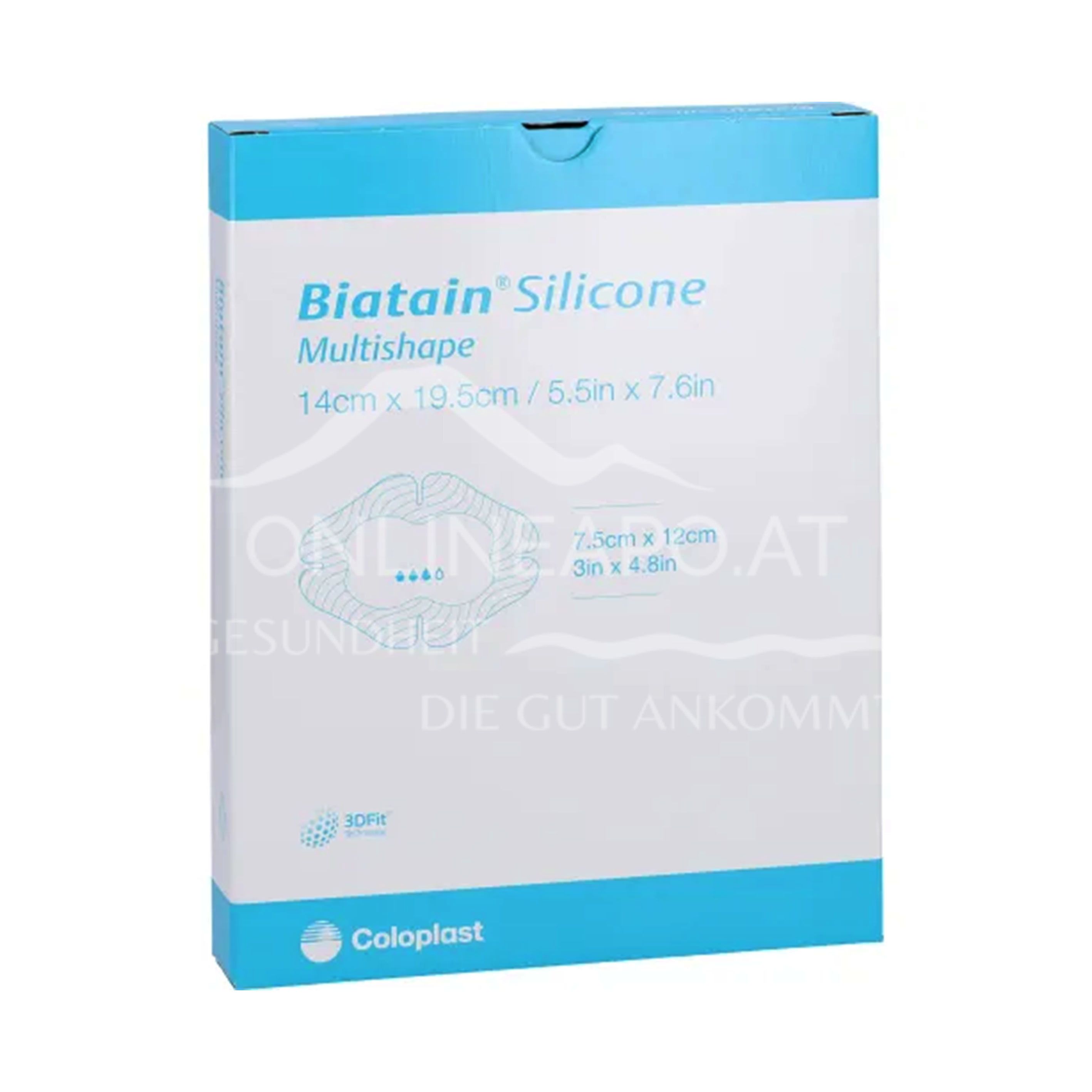 Biatain® Silicone Multishape Schaumverband steril, 14 x 19,5 cm