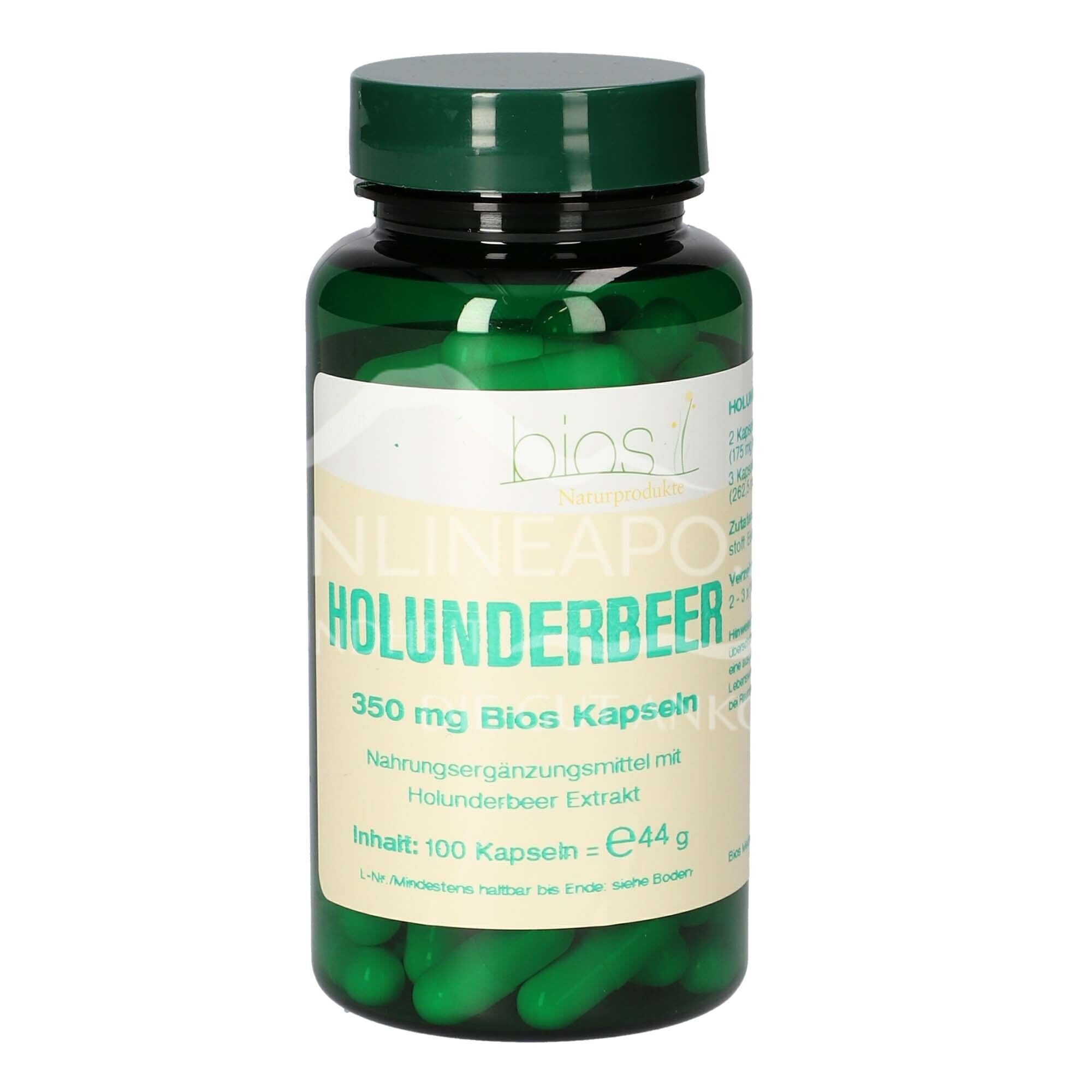 Bios Elderberry 350 mg capsules