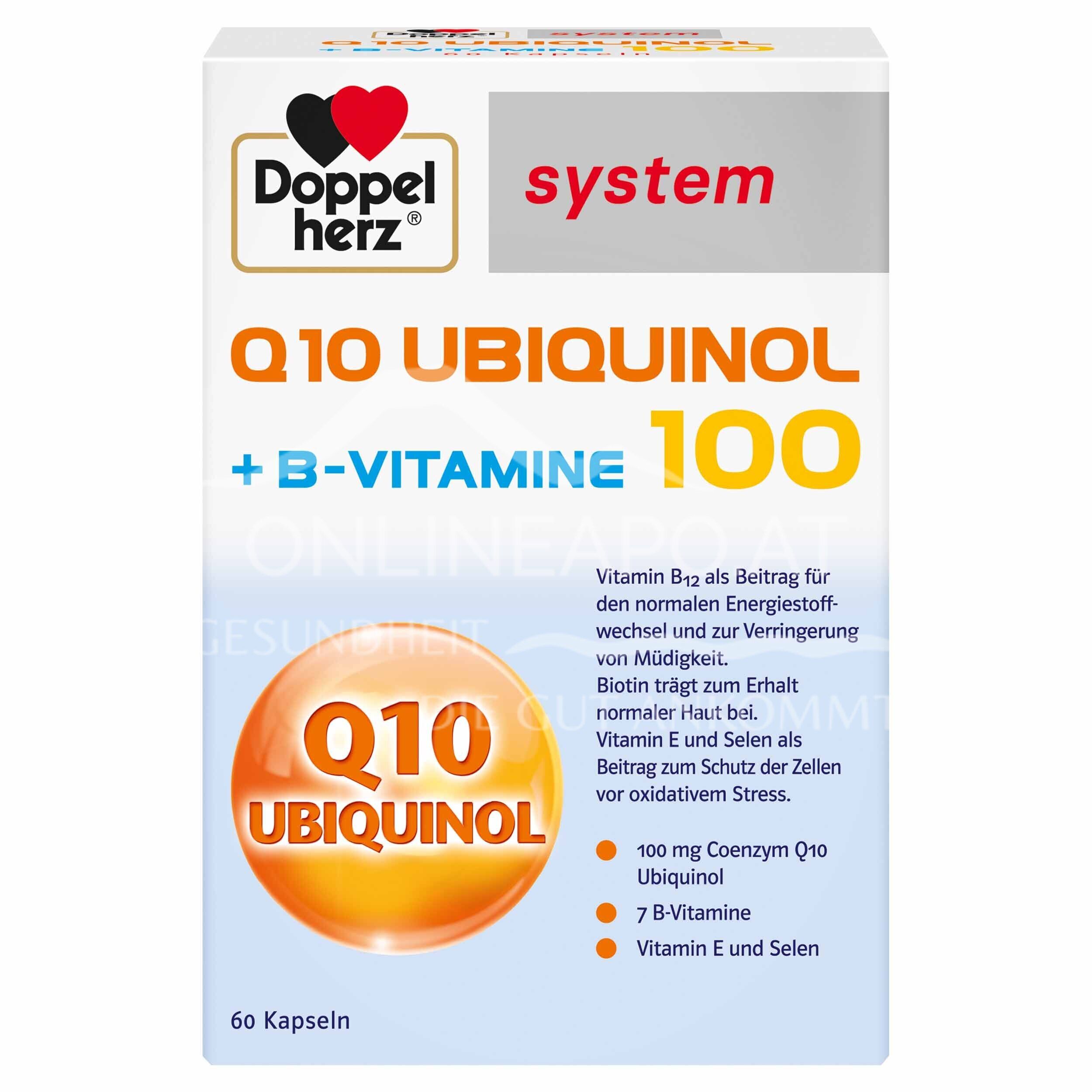 Doppelherz system Q10 Ubiquinol 100 + B-Vitamine Kapseln