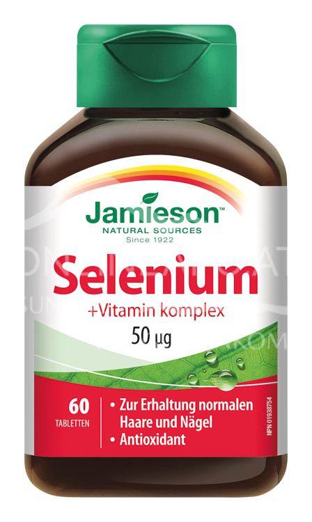 Jamieson Selenium + Vitaminkomplex 50 mg Tabletten