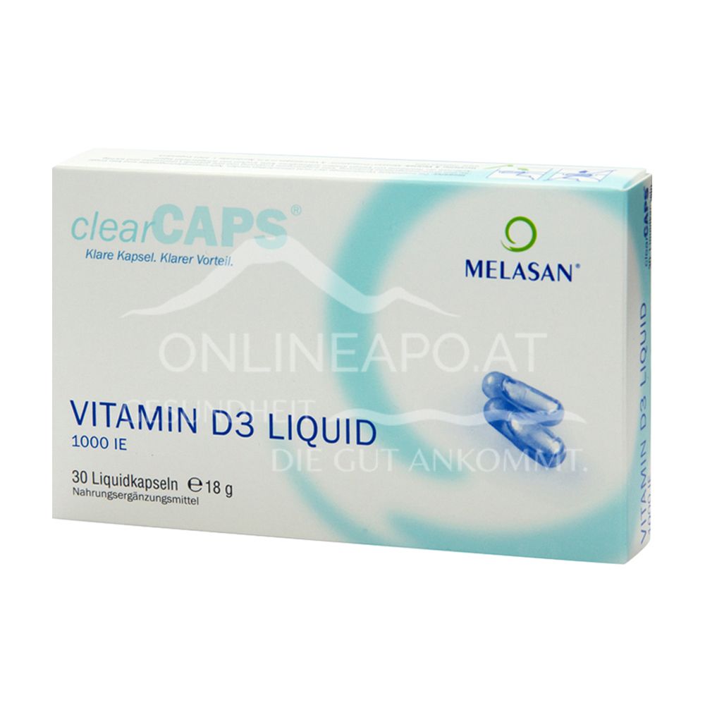 Melasan Vitamin D3 Liquid Capsules 1000 I.U.