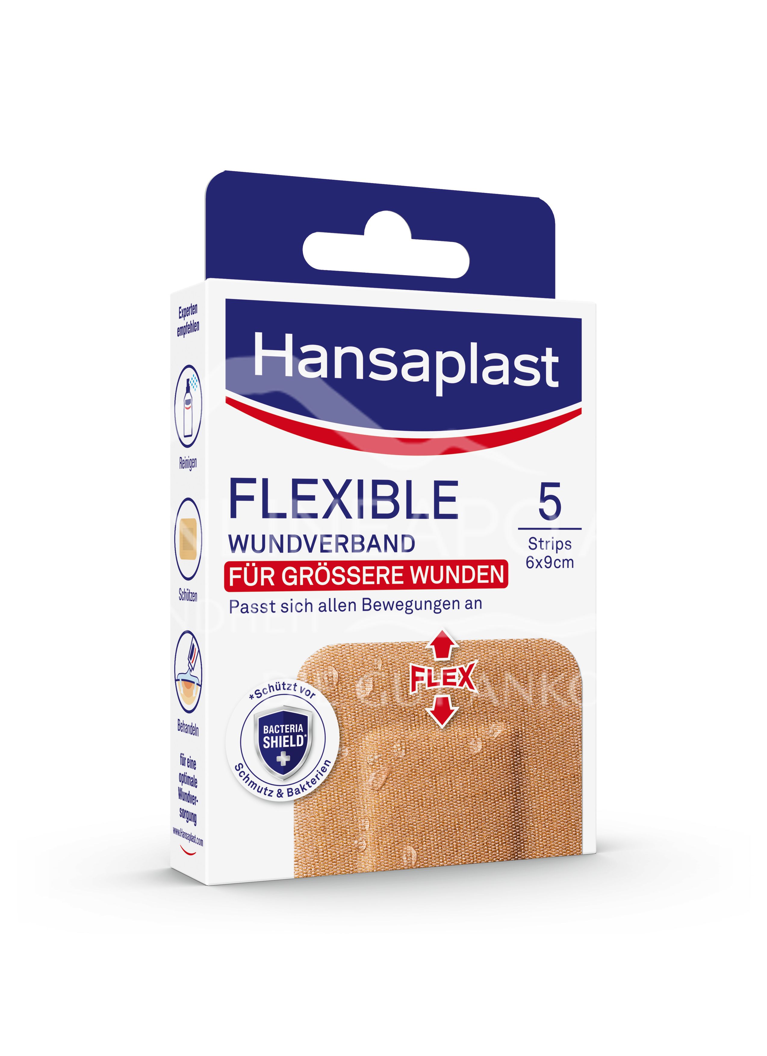 Hansaplast Flexible Wound Dressing 6 x 9 cm Strips