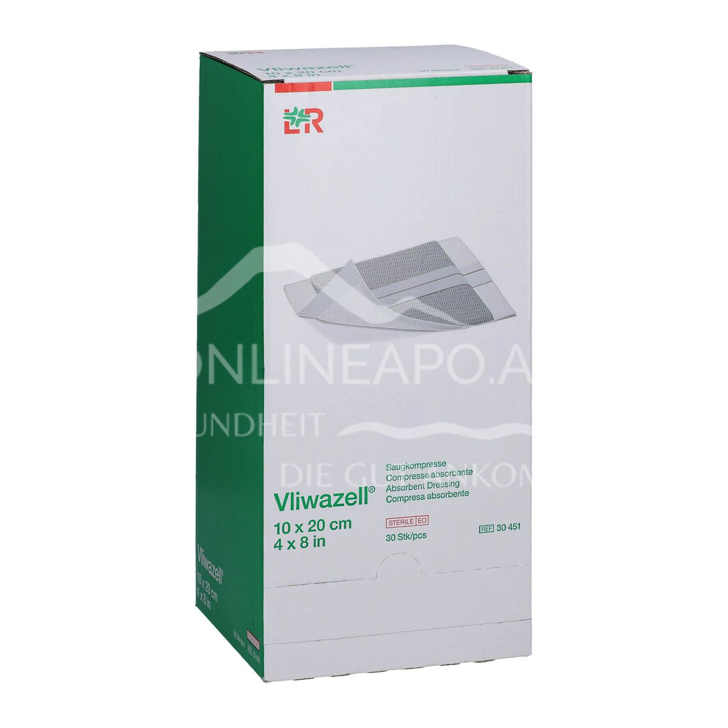 Vliwazell® Saugkompressen steril, 10 x 20 cm