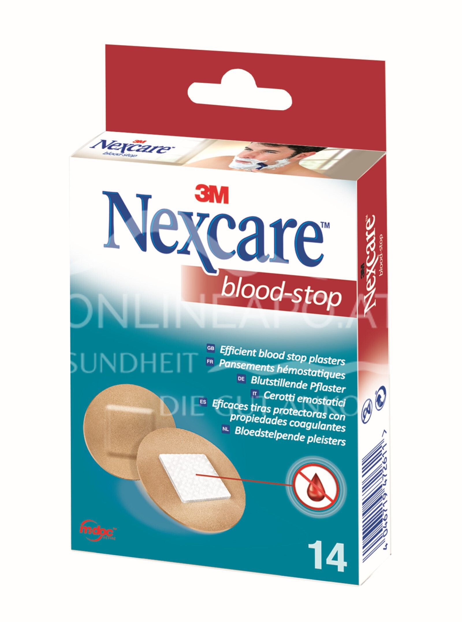 3M Nexcare™ Blood Stop Spots Blutstillende Pflaster, Ø 22 mm