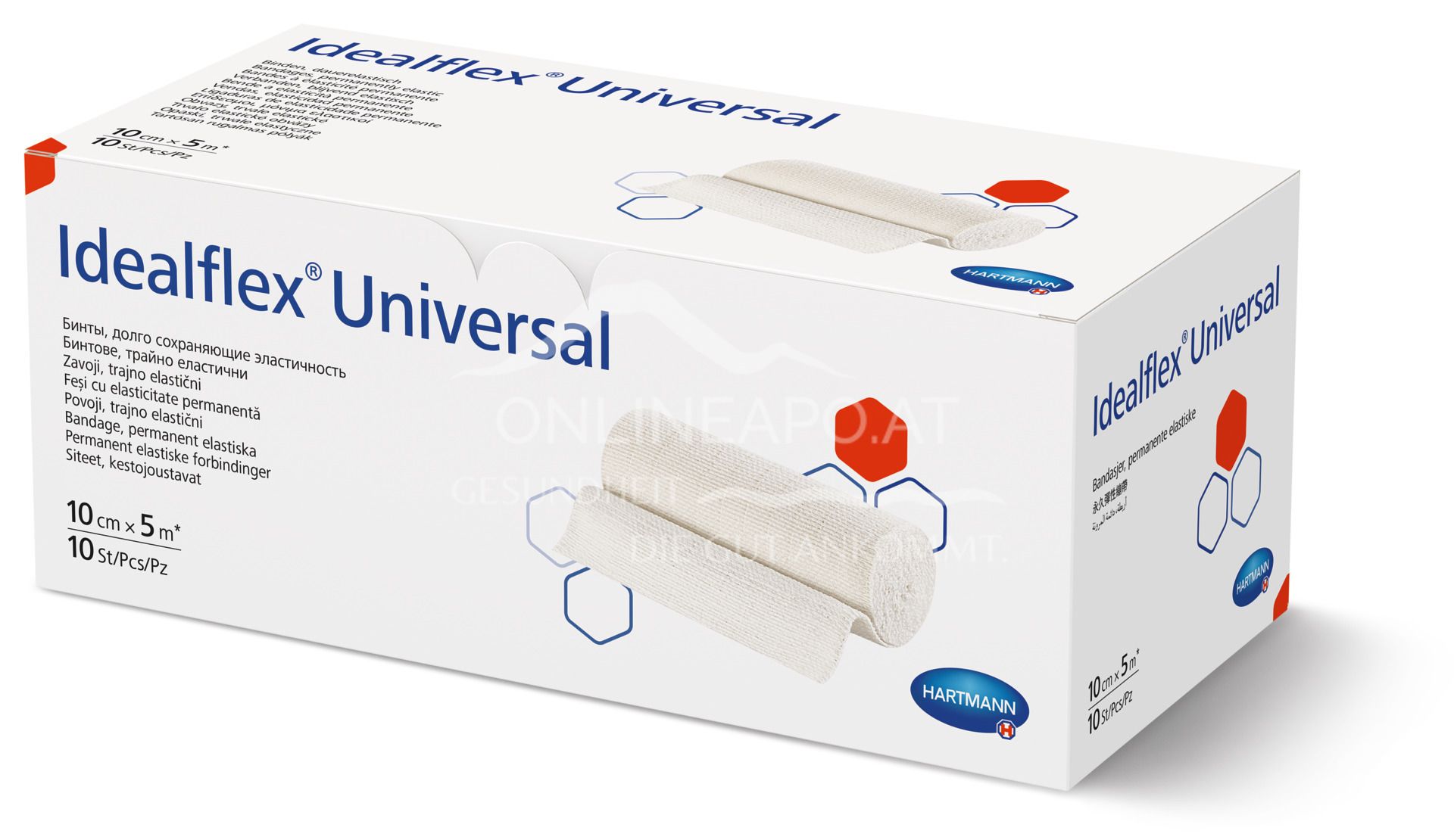 Idealflex® Universal Binden, dauerelastisch - 10 cm x 5 m, lose in Faltschachtel