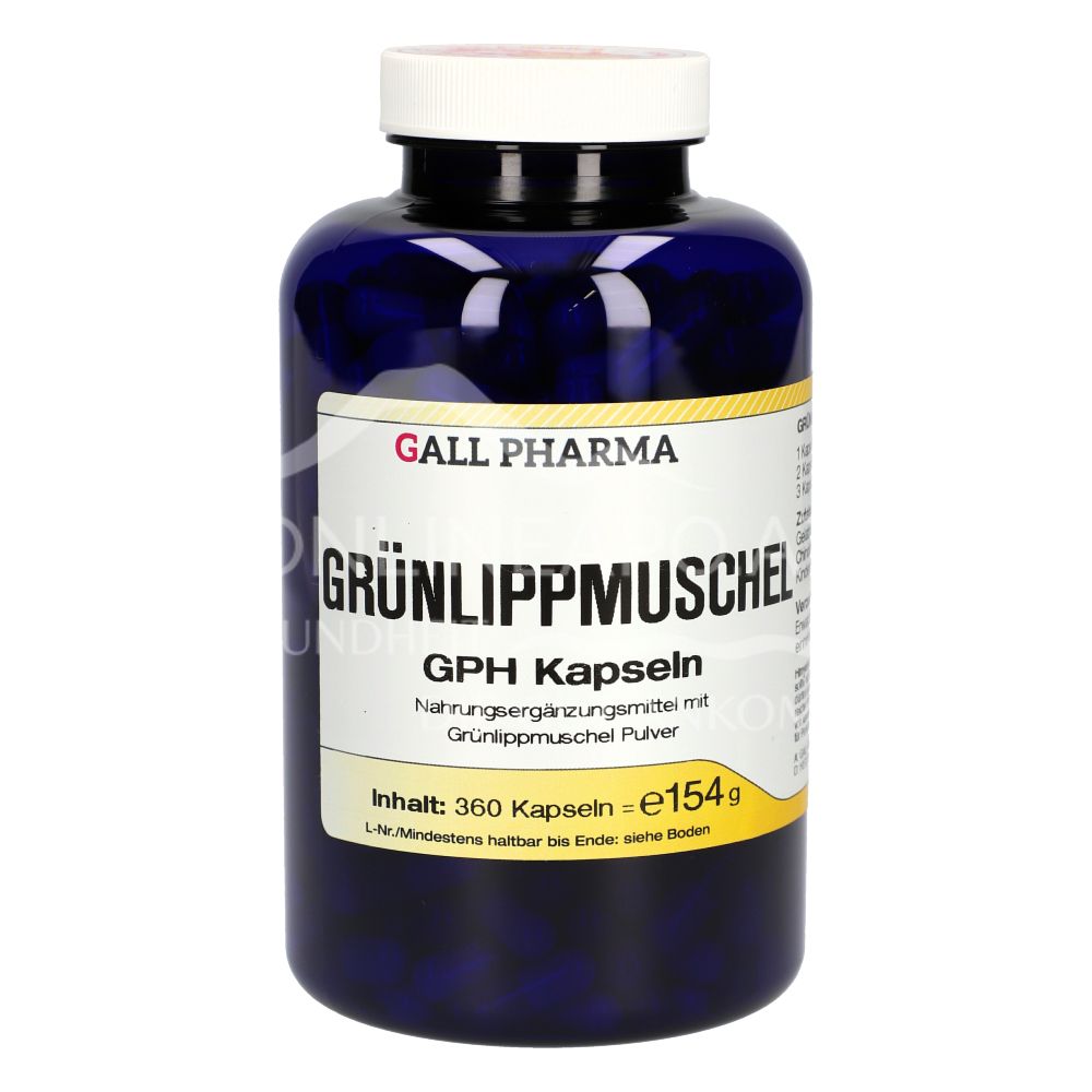 Gall Pharma green-lipped mussel capsules