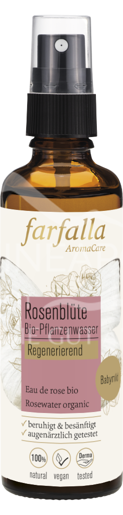 Farfalla Rosenblüte, Bio-Pflanzenwasser, regenerierend Spray
