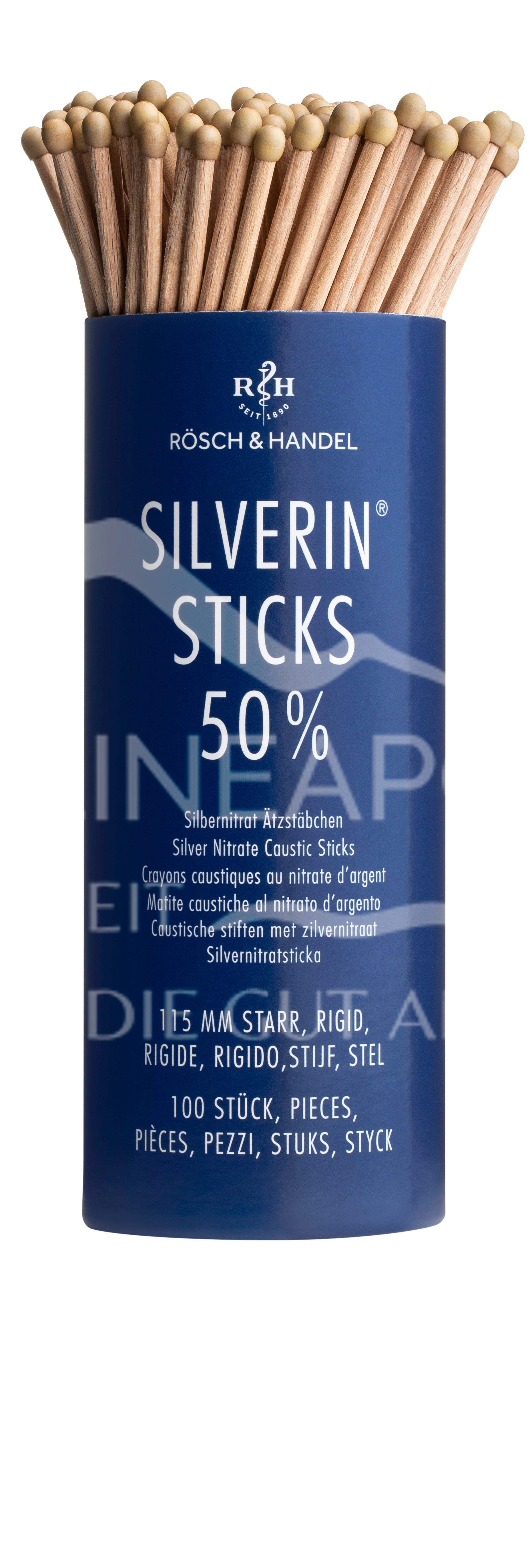 Silverin Silbernitrat Ätzstäbchen 50% 115 mm starr