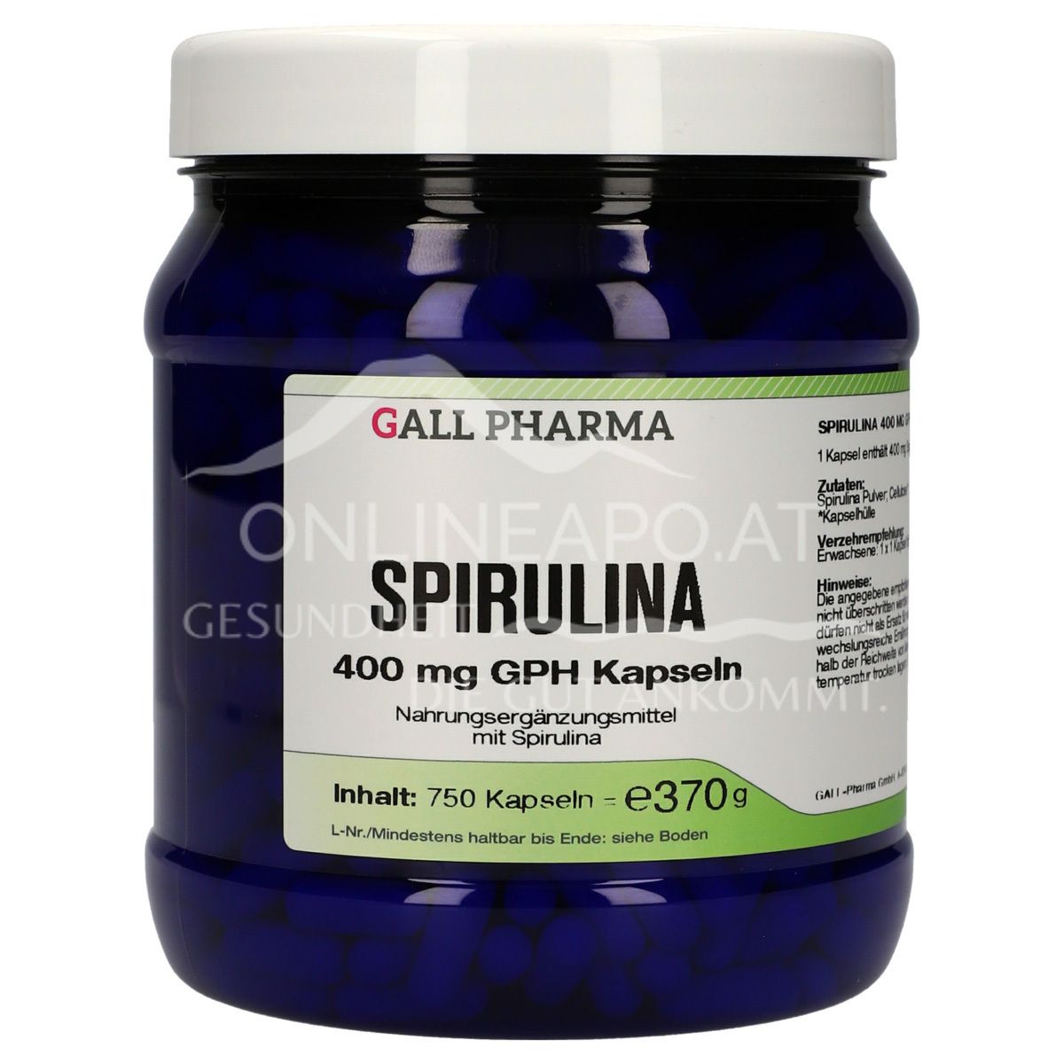 Gall Pharma Spirulina 400 mg Kapseln