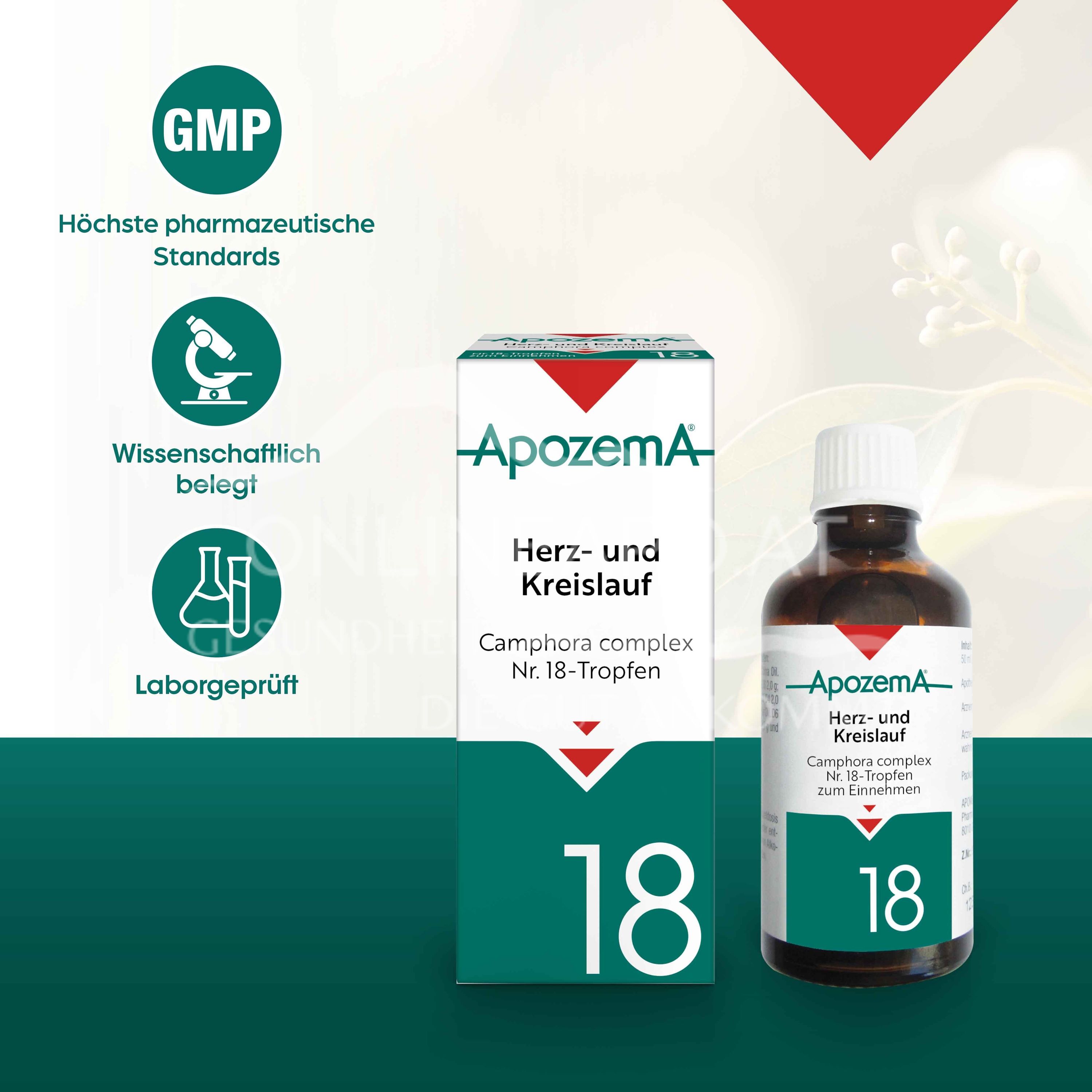Apozema® Cardiovascular Camphora complex No. 18 drops for oral use