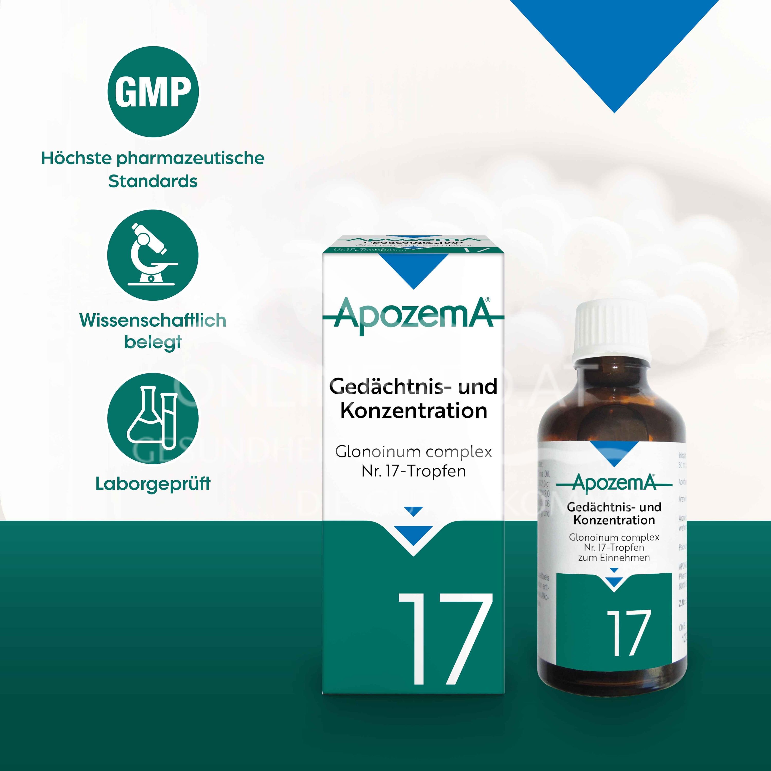 Apozema® Memory and Concentration Glonoinum complex No. 17 drops for oral use