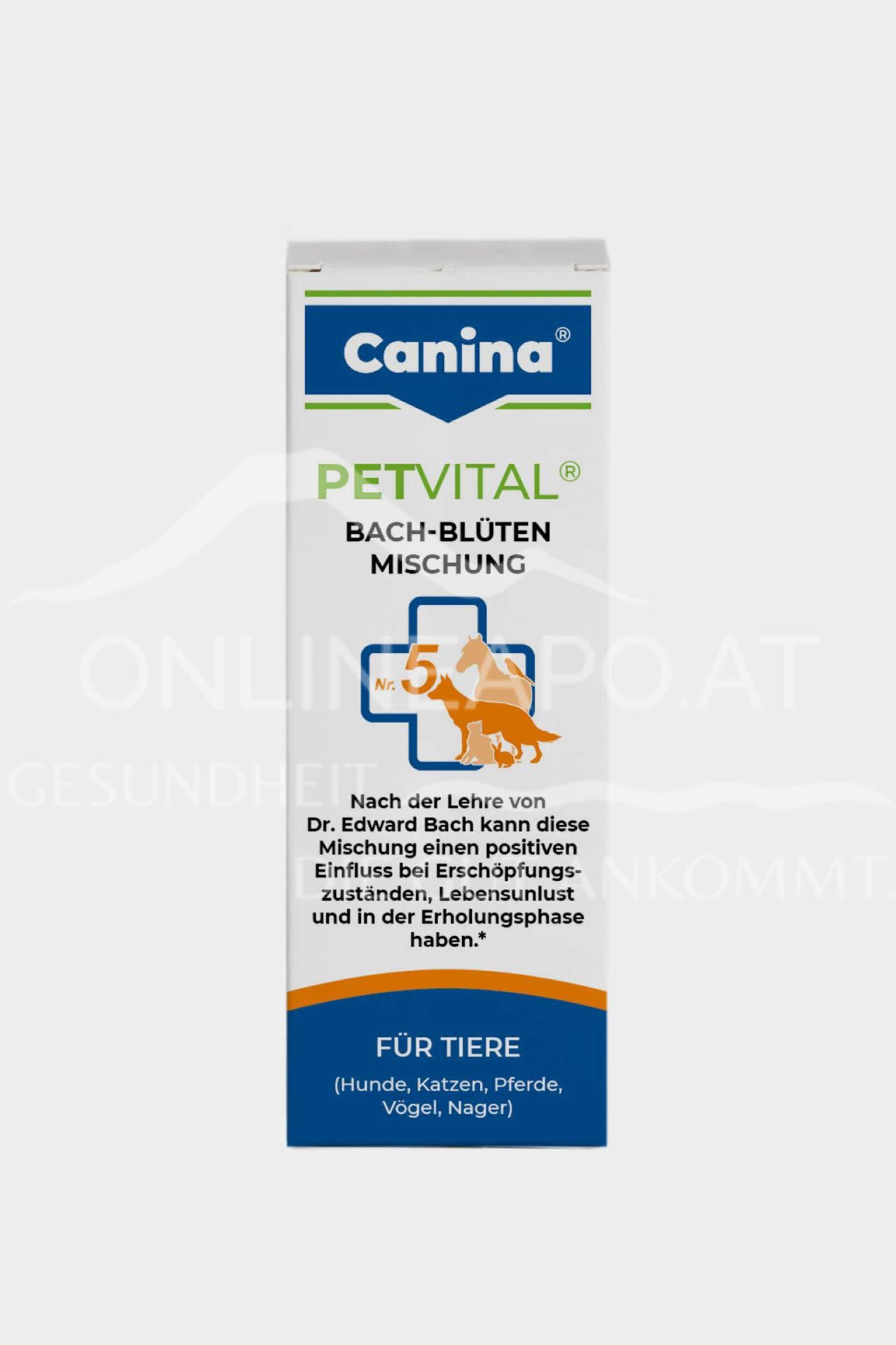 Canina® PETVITAL® Bach-Blüten Globuli - Nr. 5 Erschöpfung für Tiere