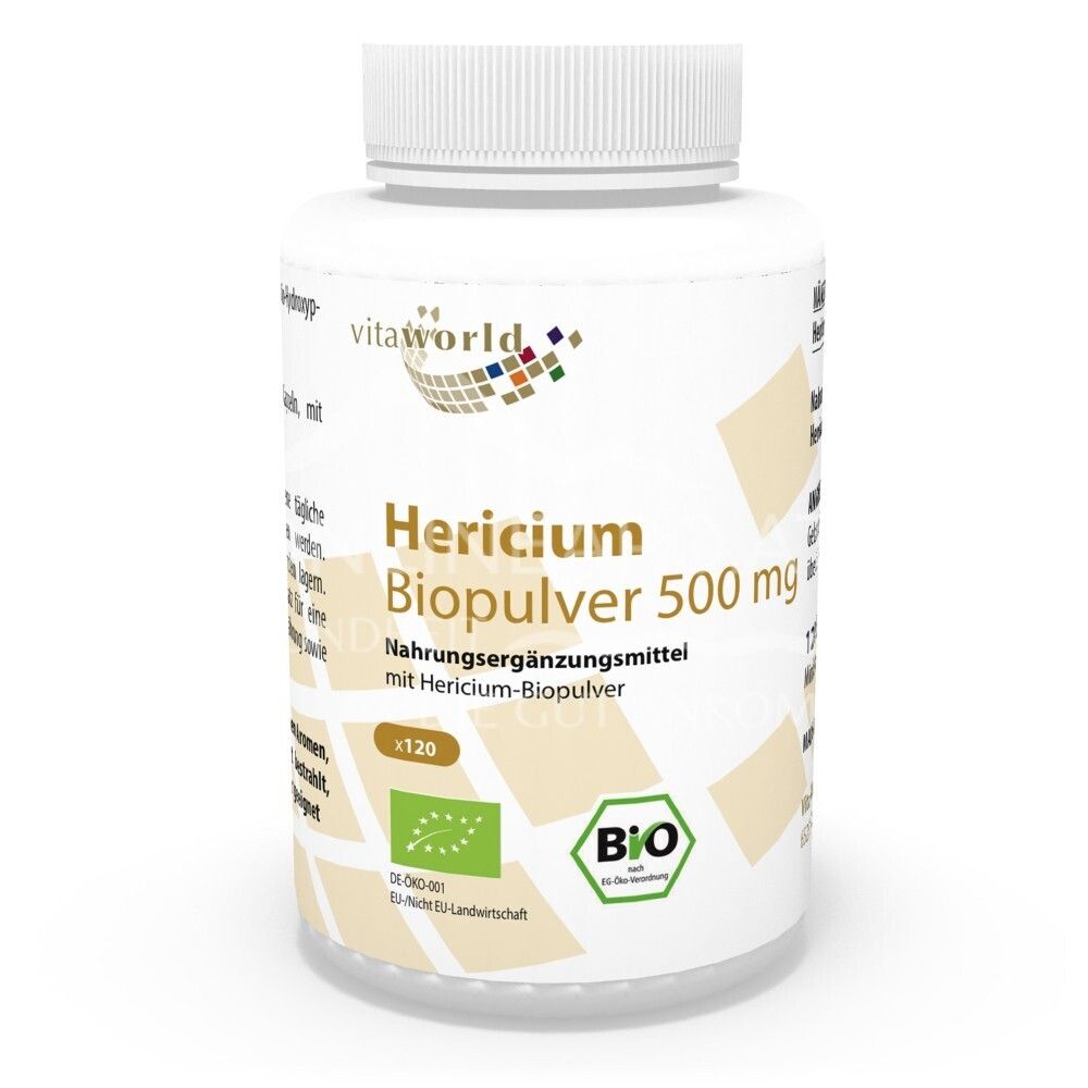 Vitaworld Hericium organic powder 500 mg capsules