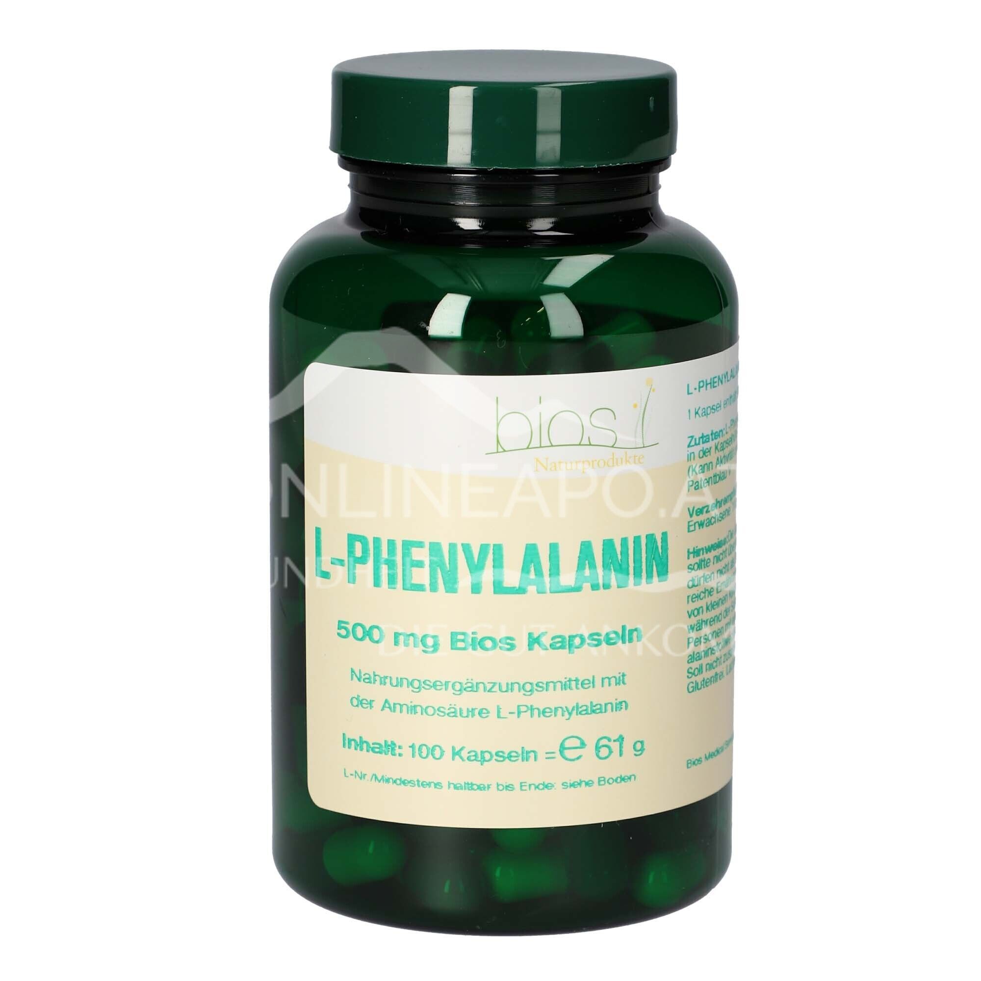 Bios L-Phenylalanin 500 mg Kapseln