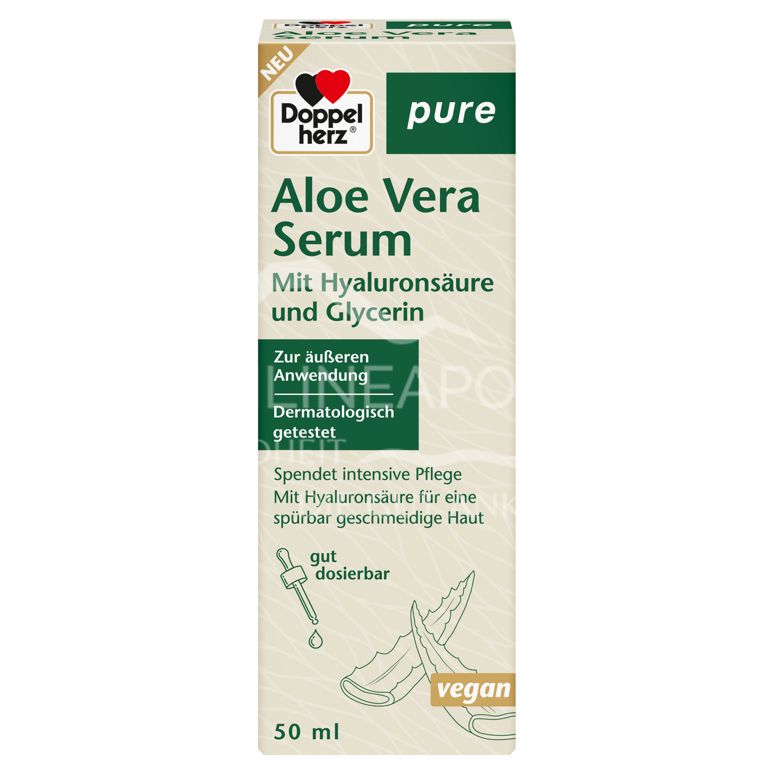 Doppelherz pure aloe vera serum with hyaluronic acid and glycerine