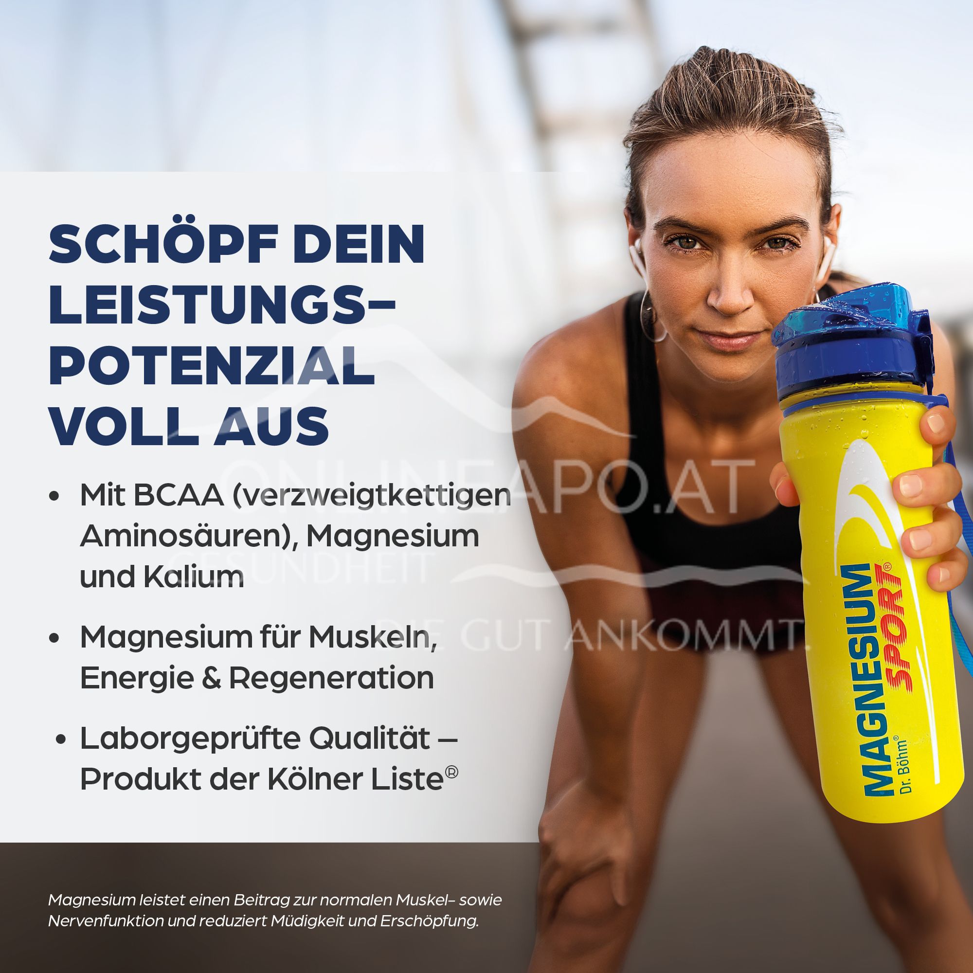Dr Böhm® Magnesium Sport® + amino acids effervescent granules sachets