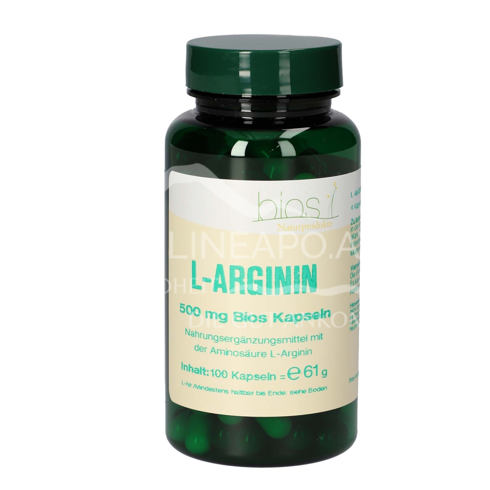 Bios L-Arginin 500 mg Kapseln