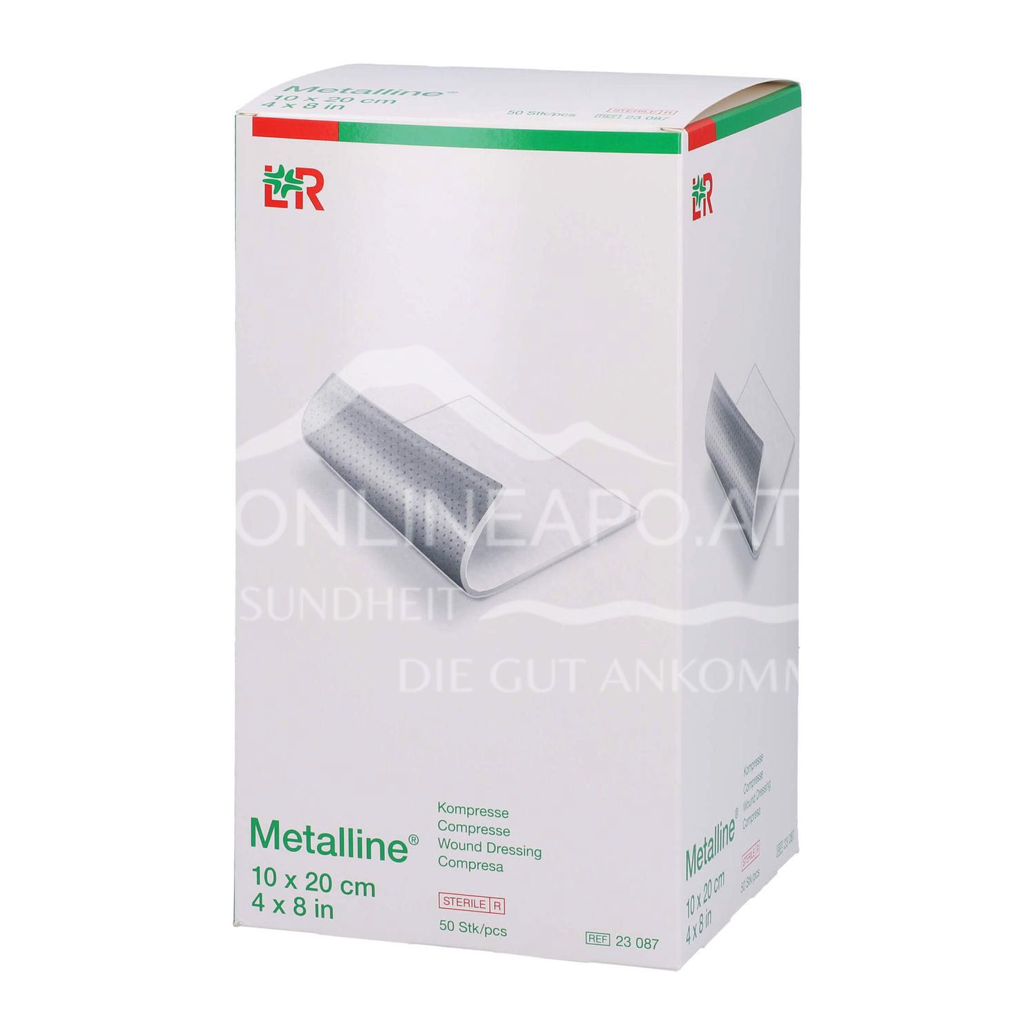 Metalline® Kompressen, steril, einzeln eingesiegelt, 10 x 20 cm