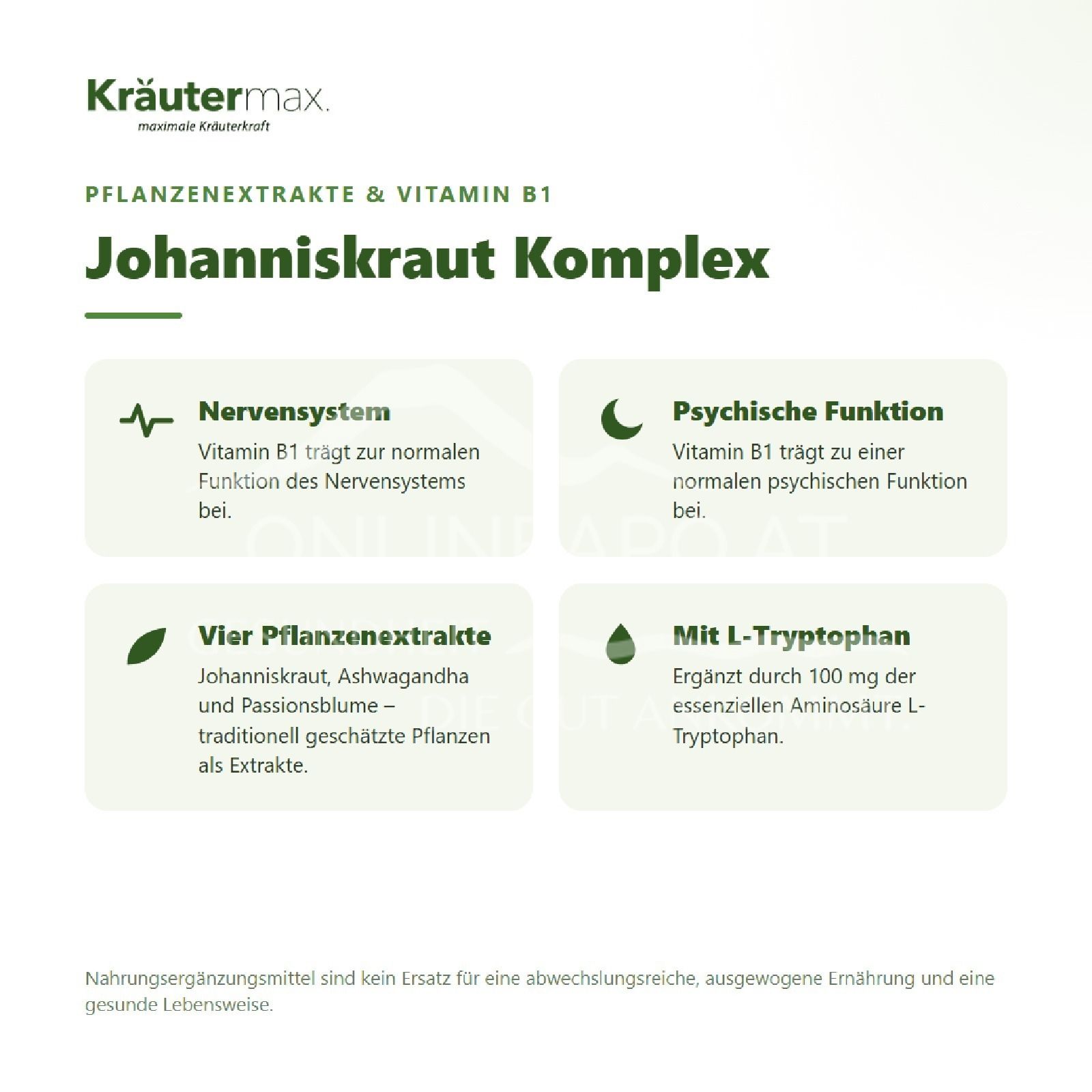 Kräutermax Johanniskraut Komplex+ Kapseln